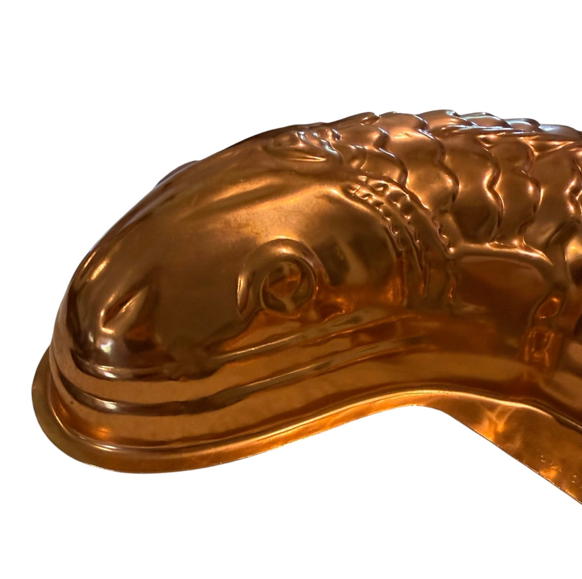 Copper-Tone Vintage Fish Mold | 5.5 Cup