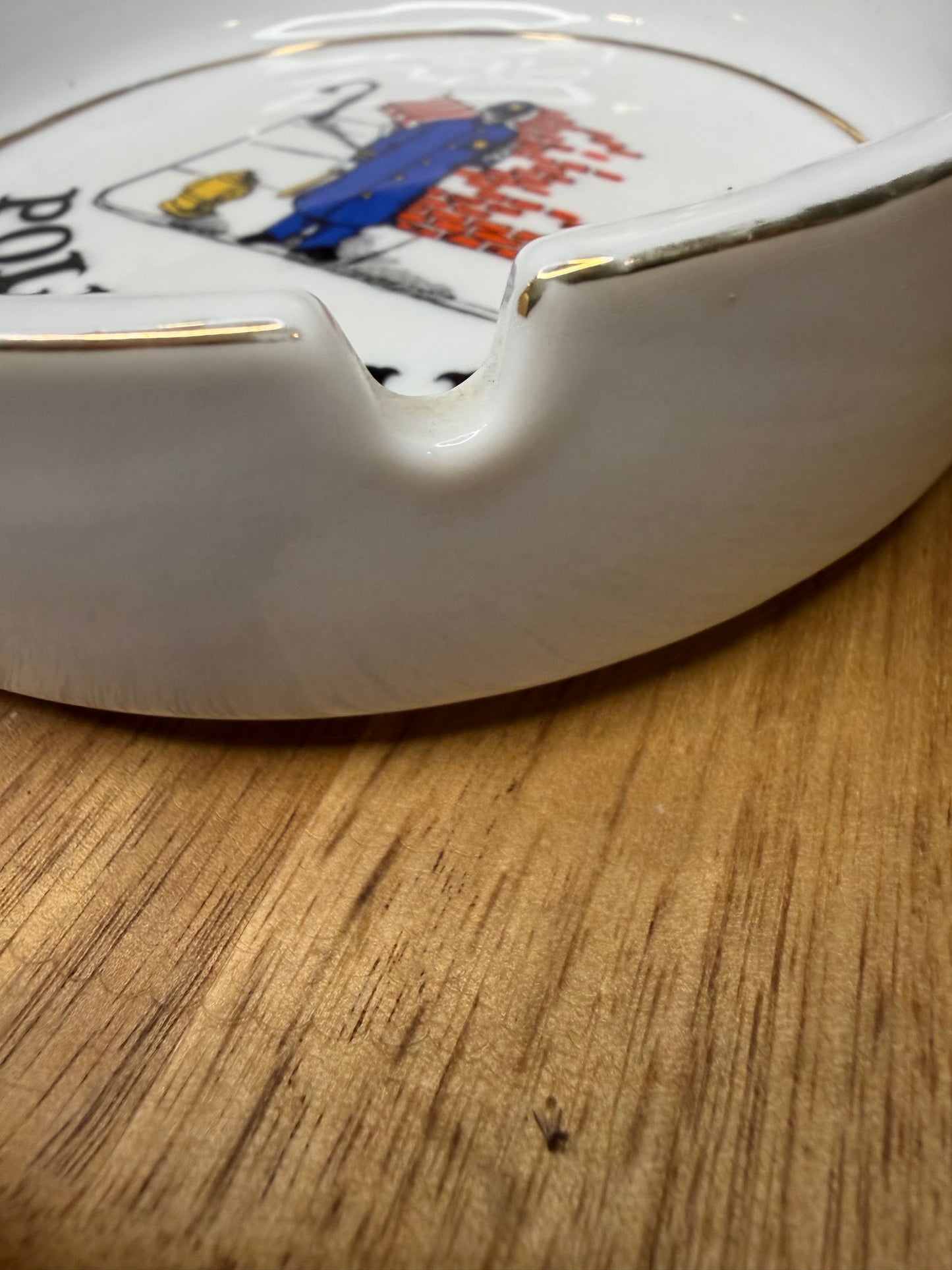 Vintage Novelty Policeman Ashtray — Mid-Century Collectible Barware