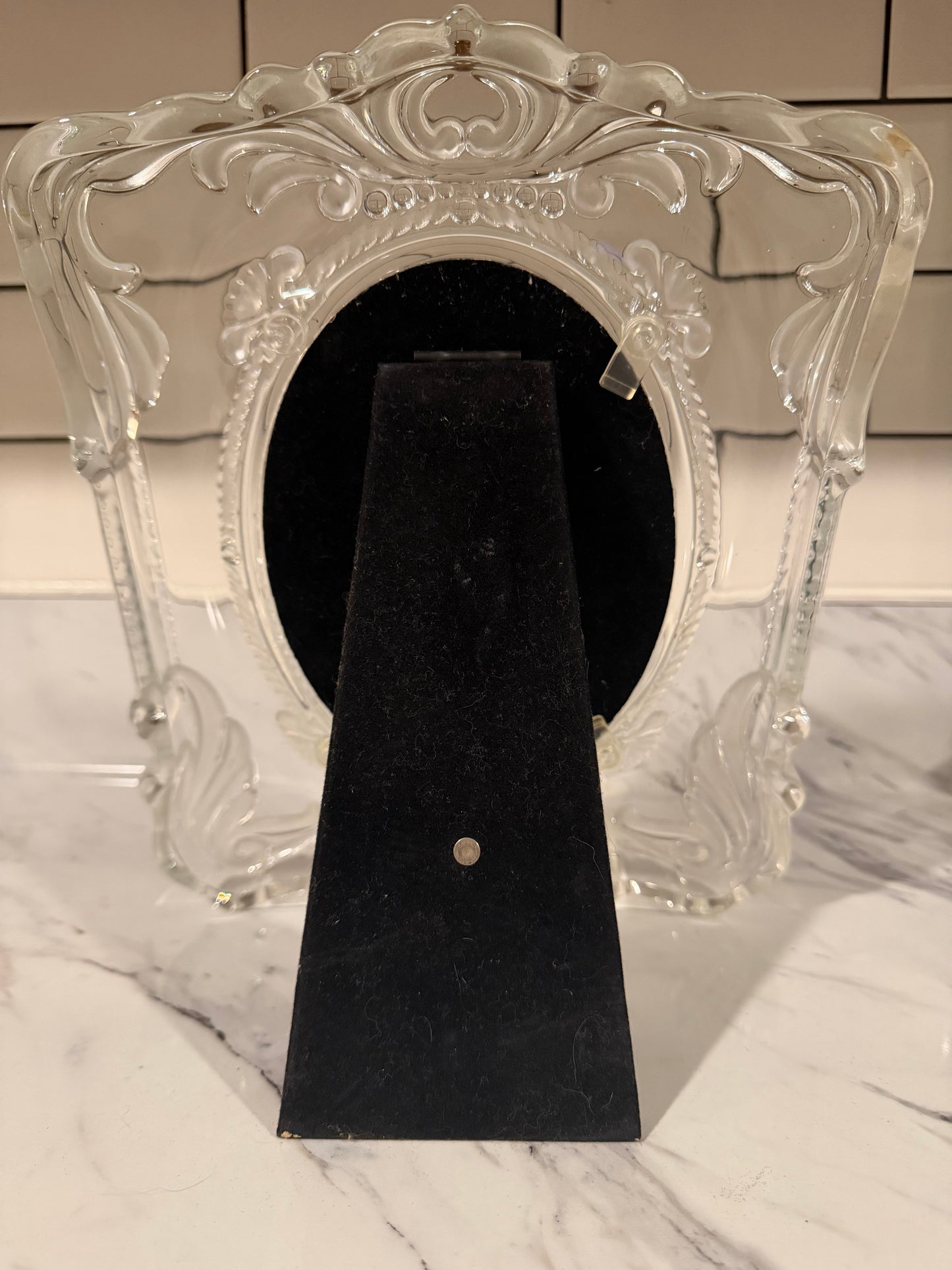 MIKASA Frosted & Clear Crystal Picture Frame