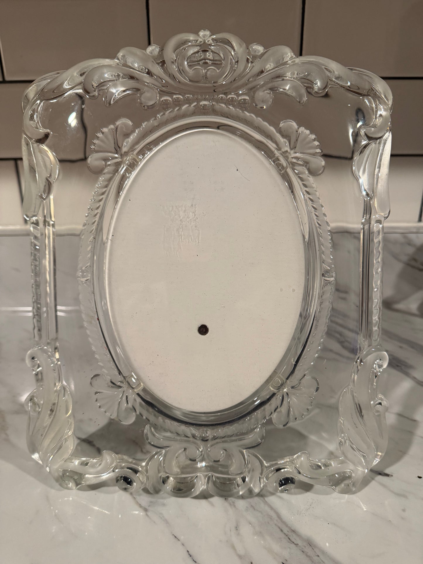 MIKASA Frosted & Clear Crystal Picture Frame