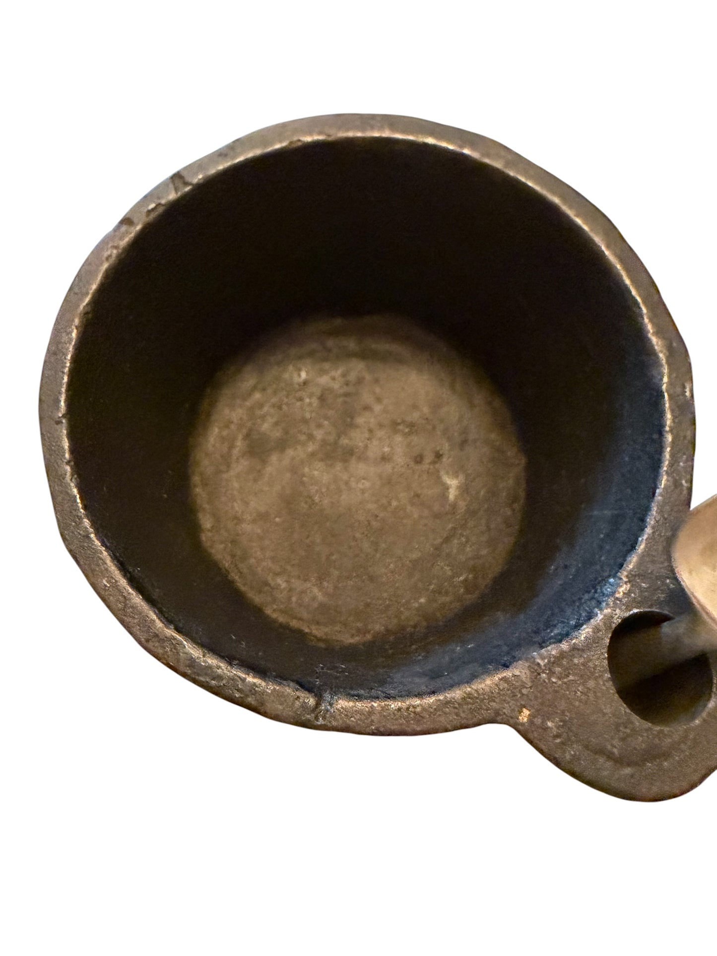Cast Iron Vintage Salt Cellar with Spoon | Rustic Kitchen Salt Pig