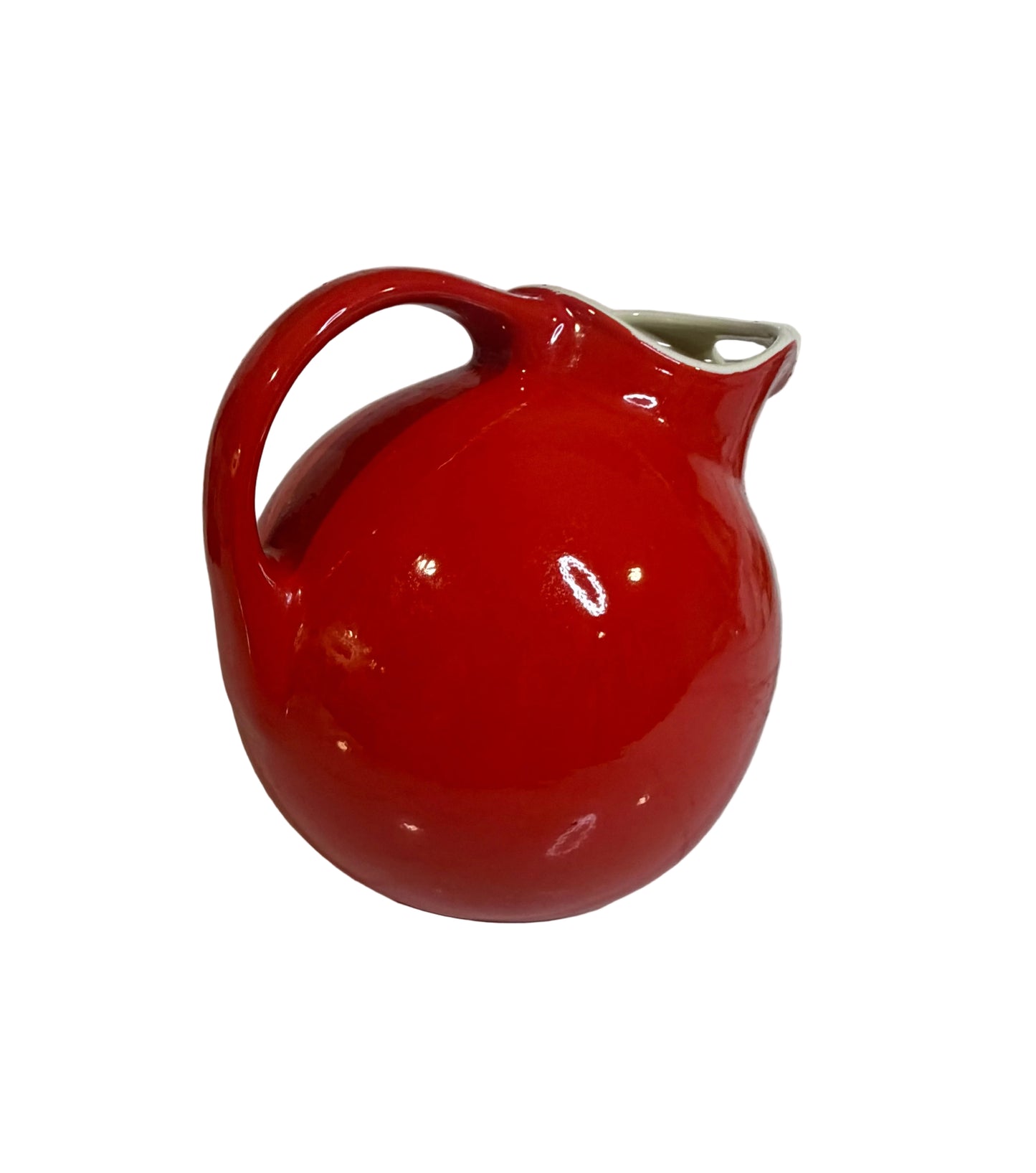 Vintage Hall’s Superior Quality Kitchenware Red Ball Jug Pitcher - 1950’s