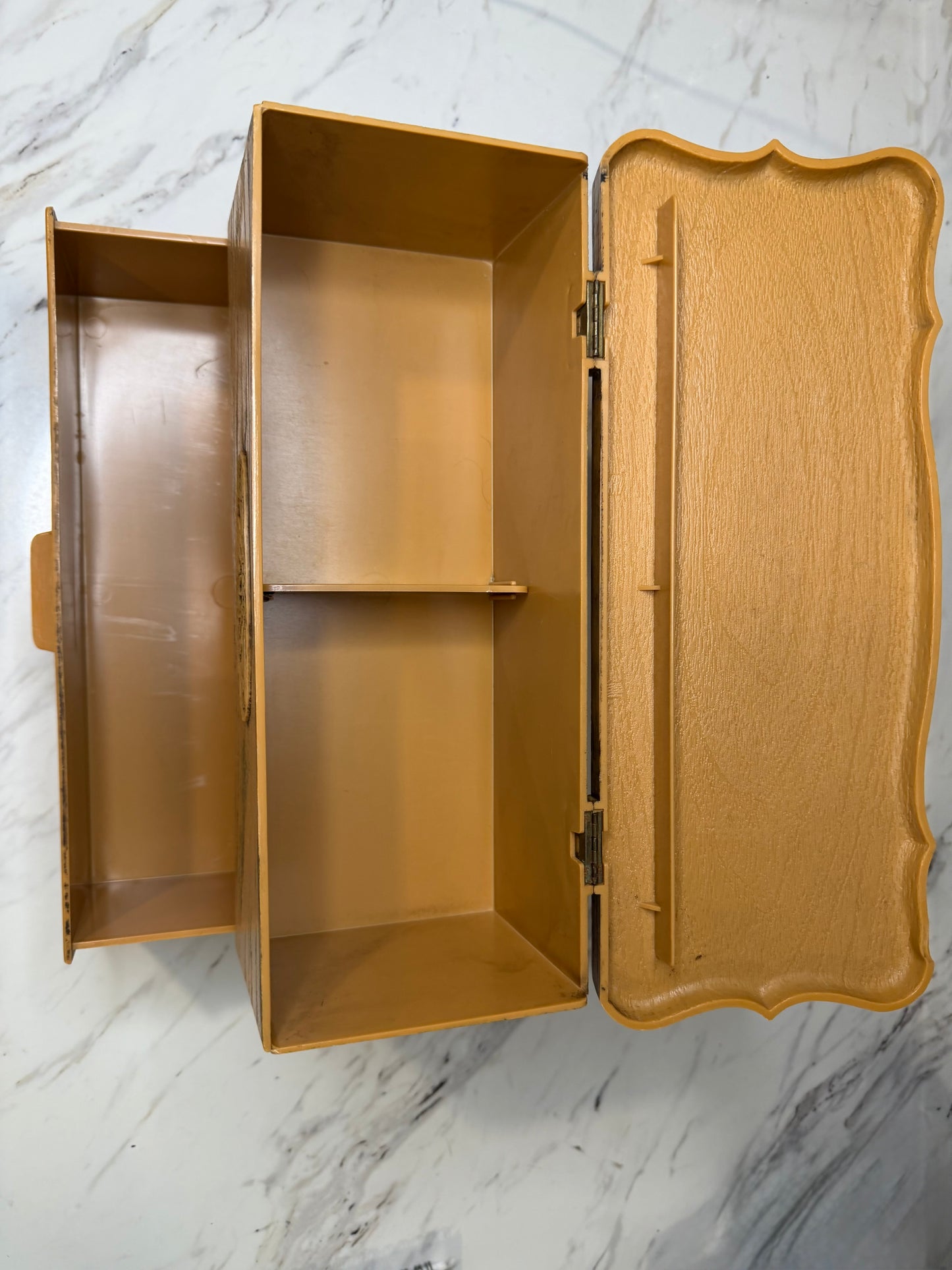 Vintage Lerner Faux Wood Storage Organizer – 1960s Miniature Dresser