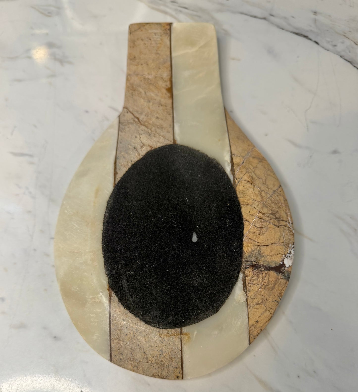 Striped Marble & Onyx Spoon Rest – Thirstystone “Twin Marble” Design