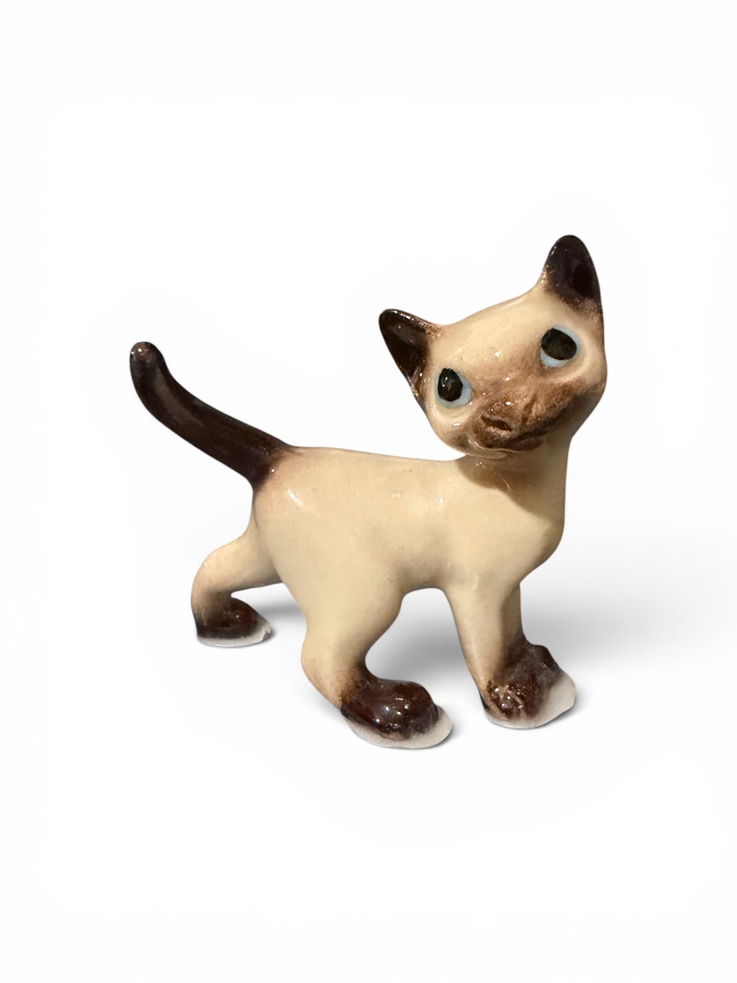 Hagen-Renaker Vintage Miniature Siamese Cat Figurines – Set of 4 | Mid-Century California Pottery