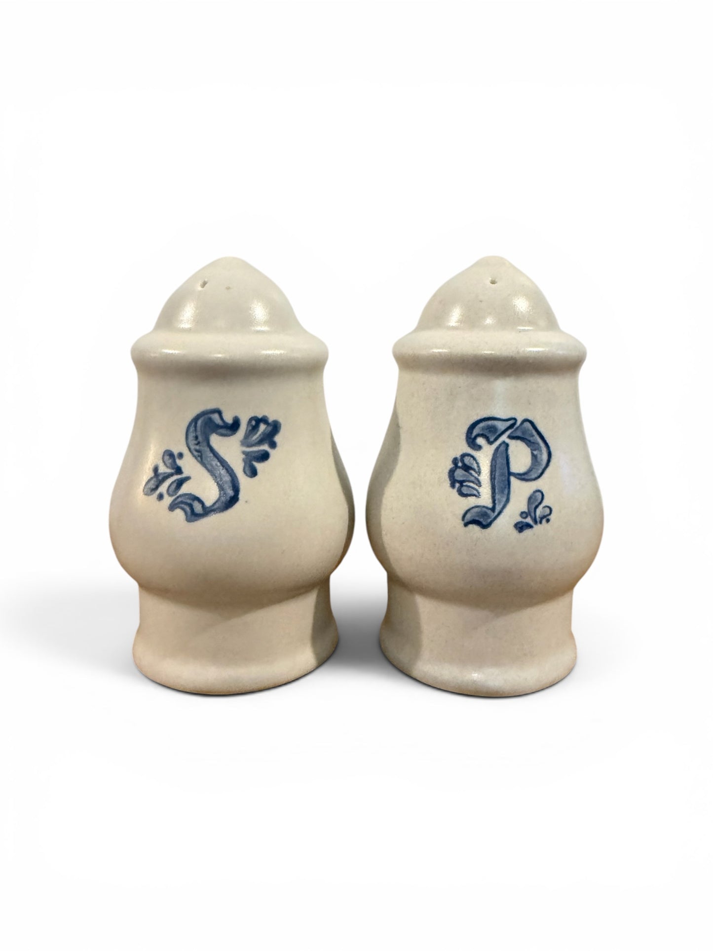 Pfaltzgraff Yorktowne Vintage Salt & Pepper Shakers – Stoneware Set - Cottagecore