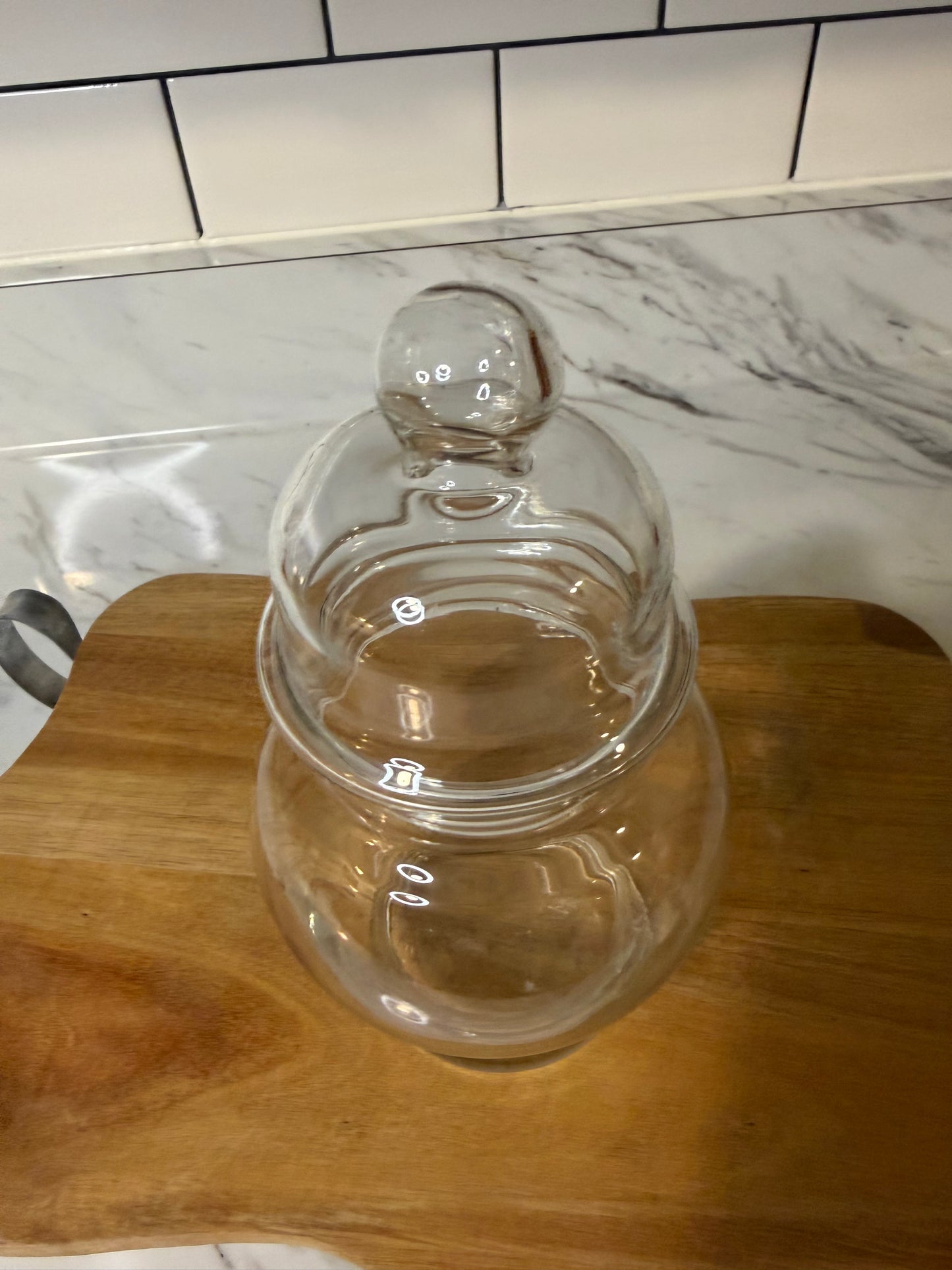 Vintage Princess House Heritage Clear Glass Apothecary Jar - Candy Dish – 7” Tall