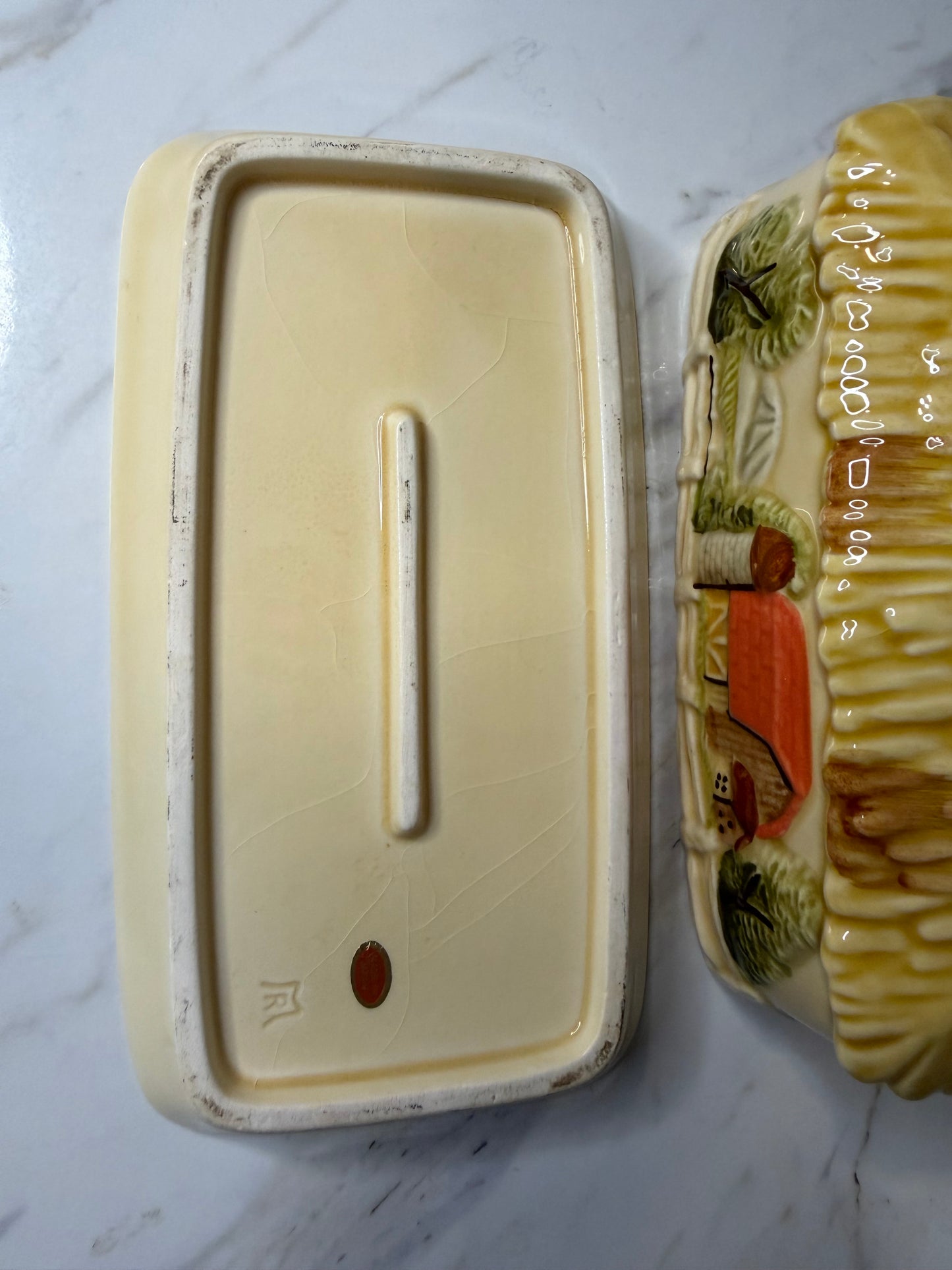 Vintage Marks & Rosenfeld Cottageware Covered Butter Dish – Made in Japan