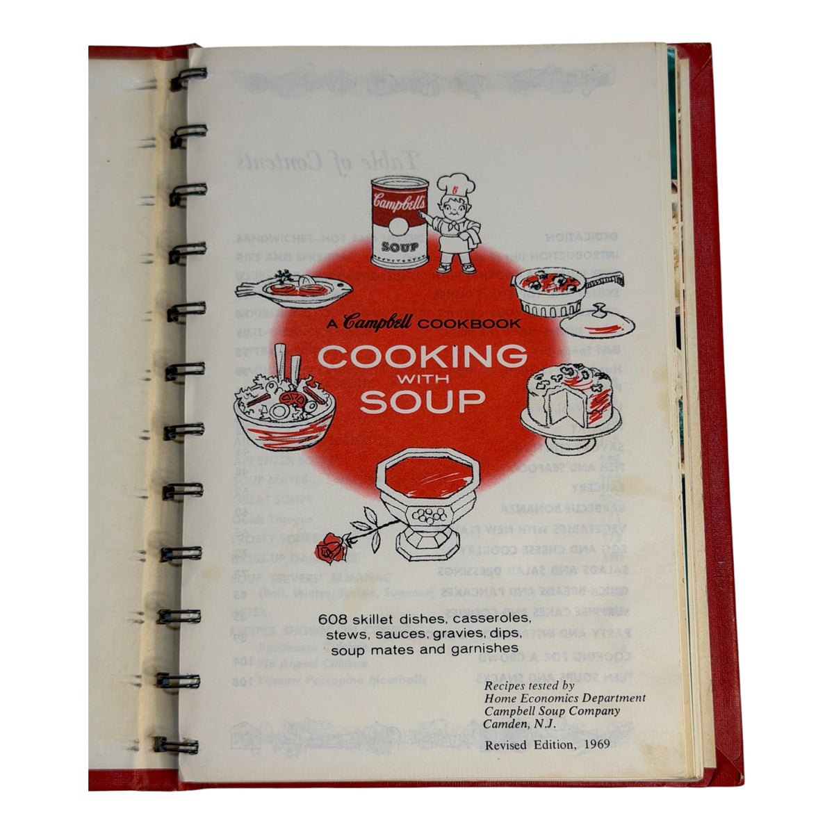 Campbell’s Cooking with Soup Cookbook – 1969 Revised Edition Spiral Bound