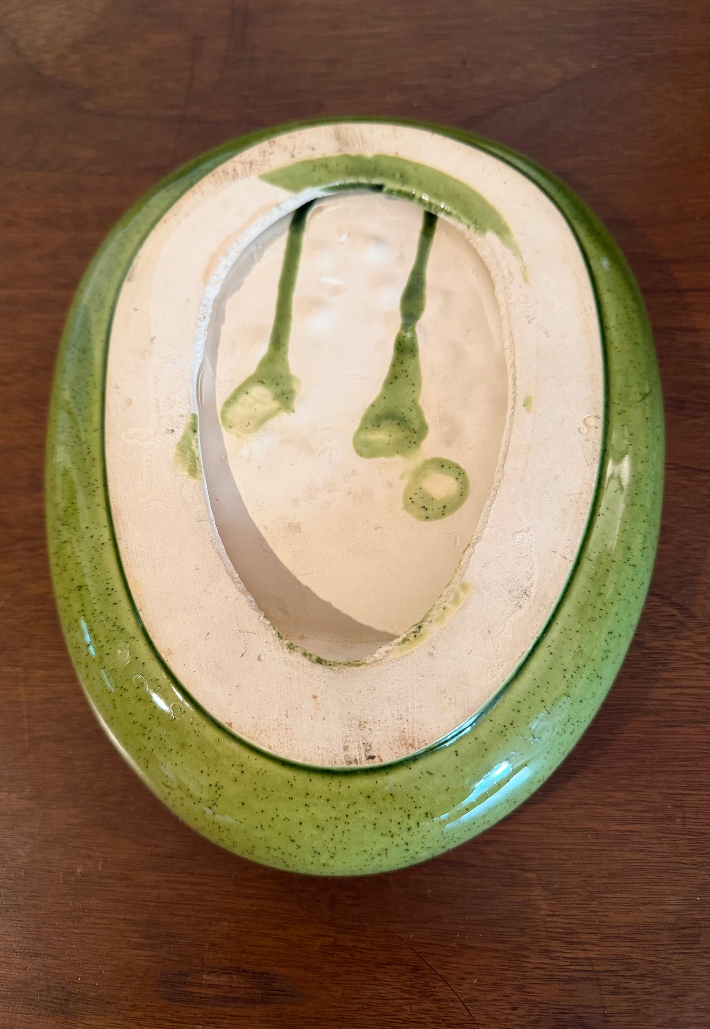 Mid-Century Modern Glazed Ceramic Ashtray / Catchall Dish
