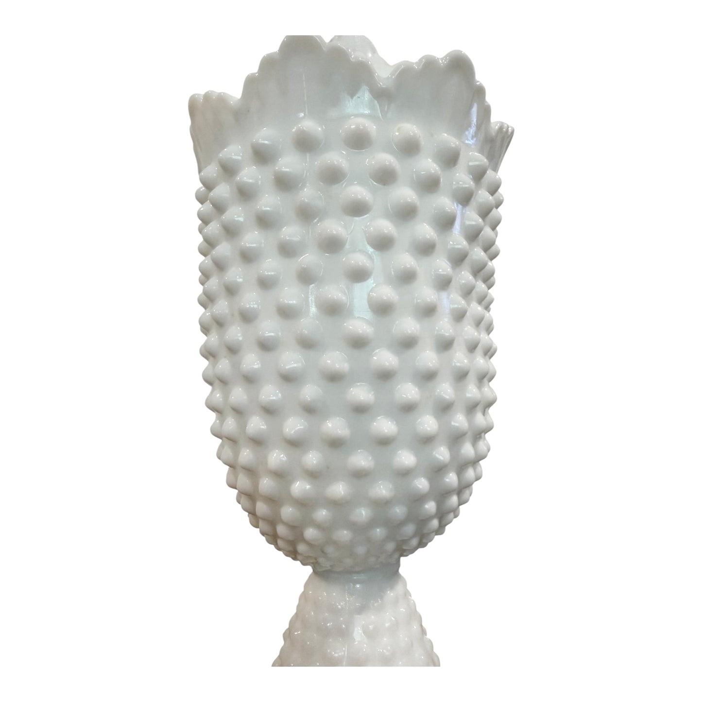 Fenton Vintage Hobnail Milk Glass Apothecary Jar