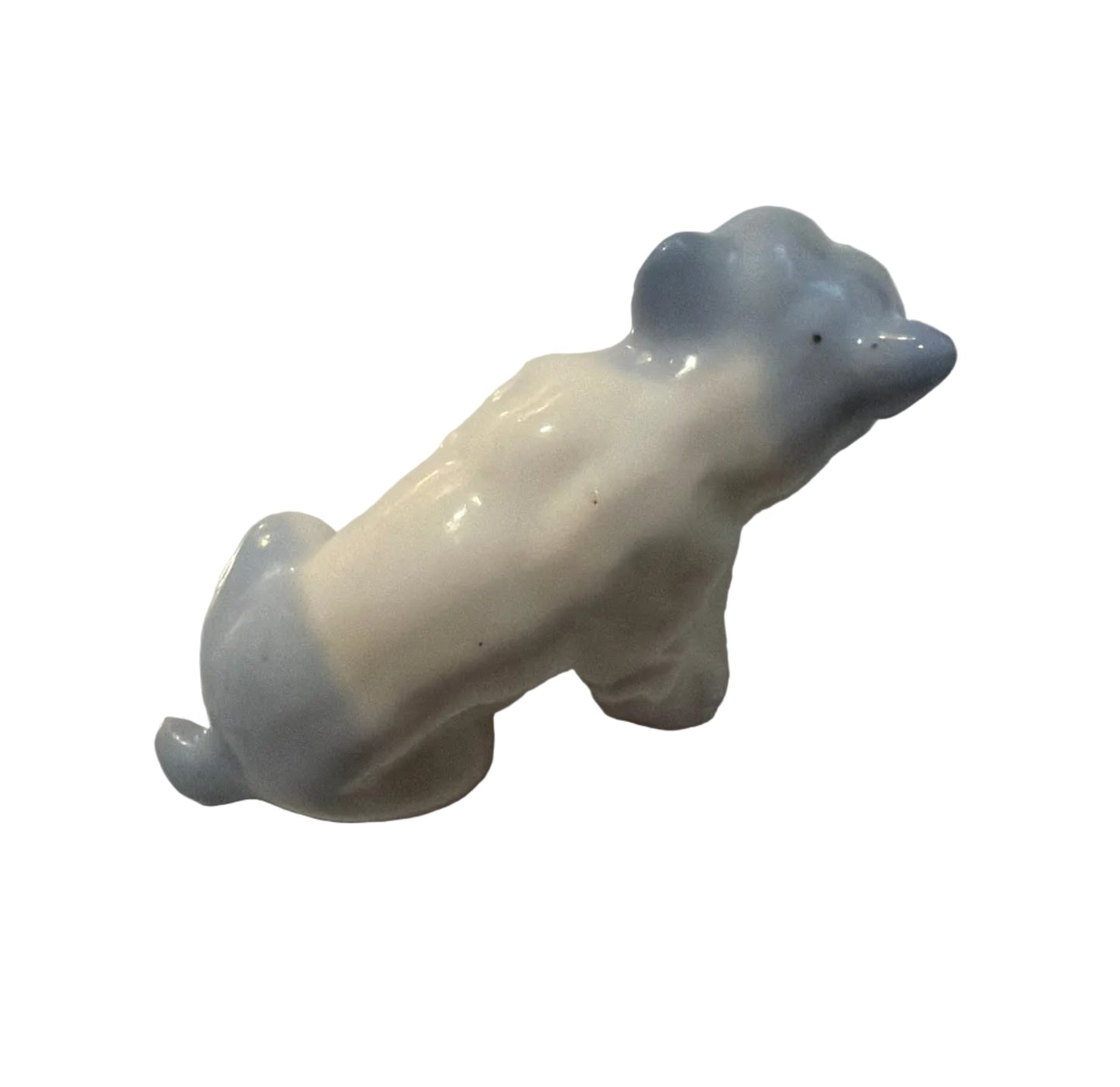 Miniature Vintage Ceramic English Bulldog Figurine – Possibly Made in Japan – 1.25” H x 2” L