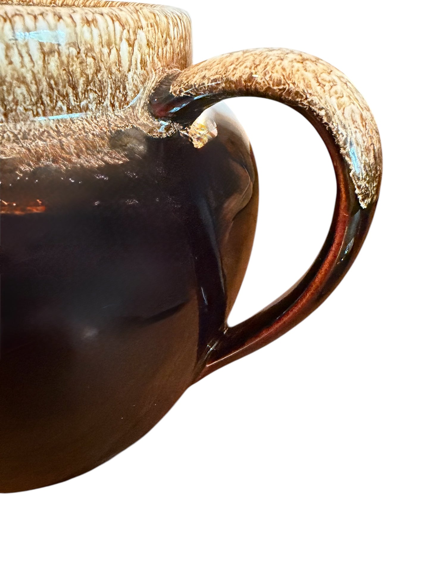 Pfaltzgraff Stoneware Vintage Bean Pot – Mold #70 Brown Drip | Rustic Farmhouse Crock with Lid