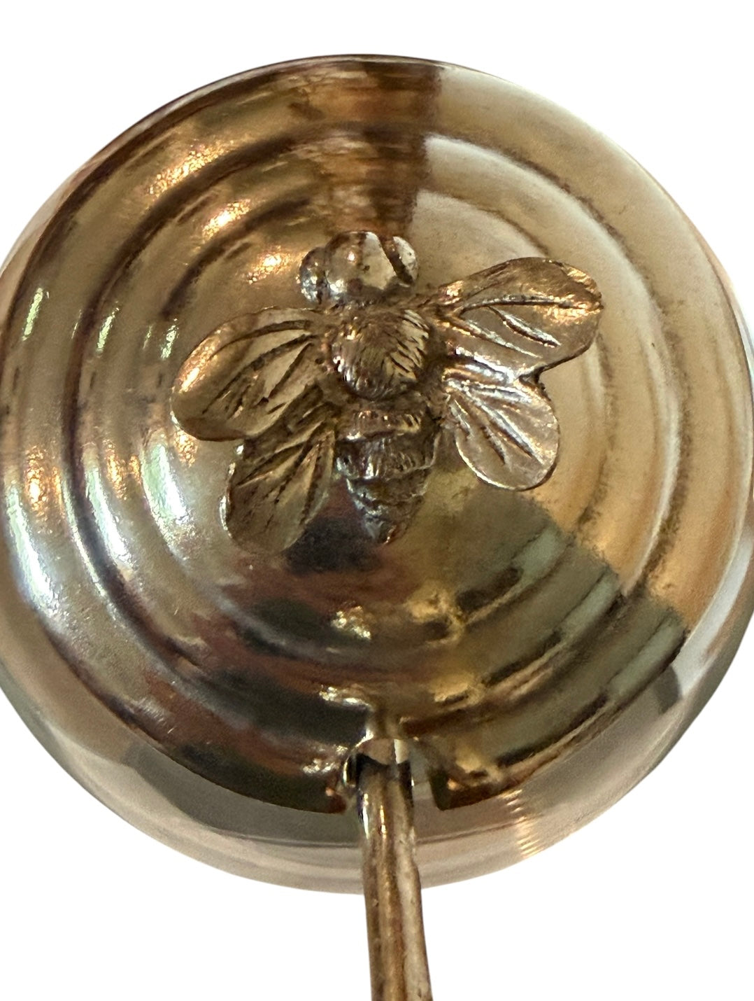 Vagabond House Garden Friends Bee Glass Honey Pot with Spoon – New in Box – Lead-Free Pewter & Glass Honey Jar