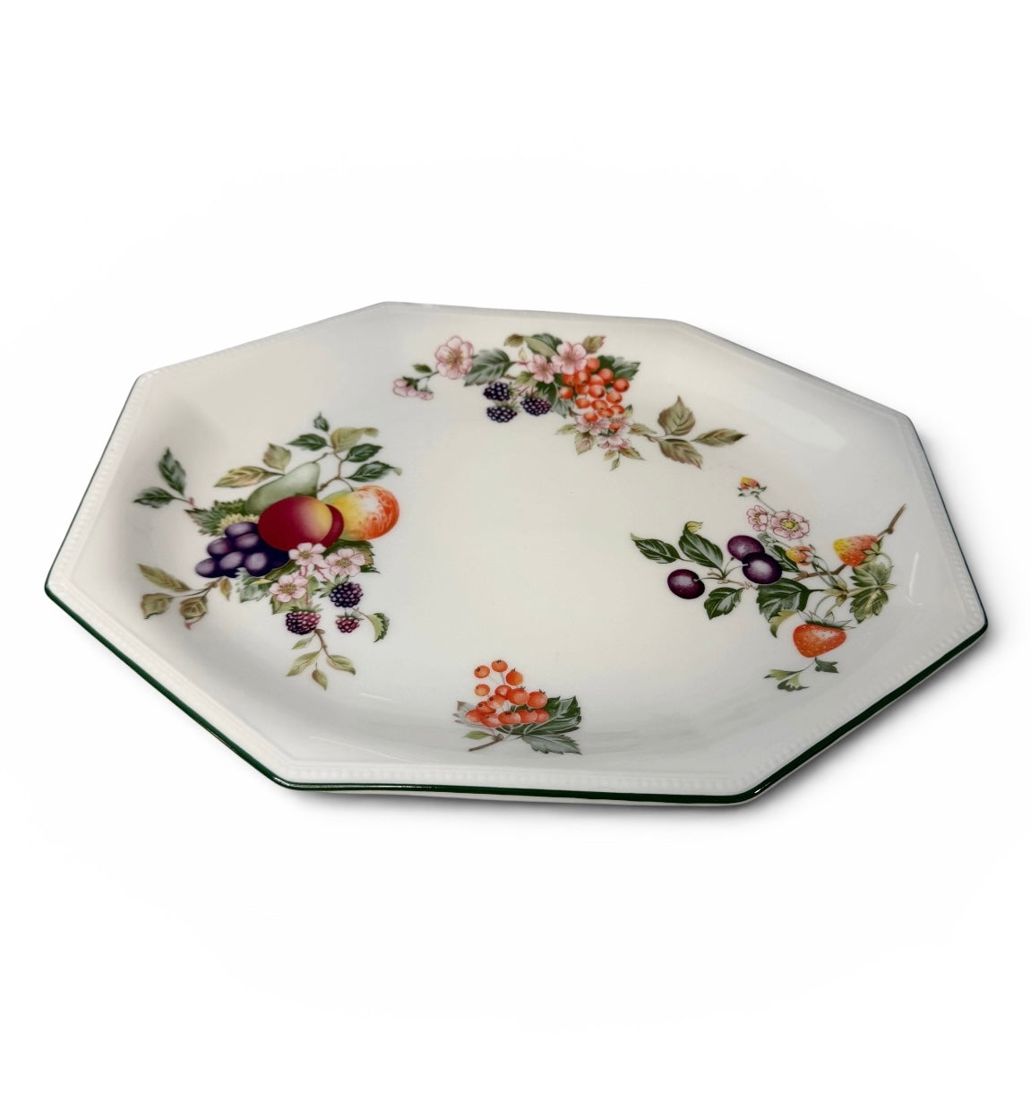 Johnson Brothers Ironstone Octagonal Serving Platter - Fresh Fruit Pattern