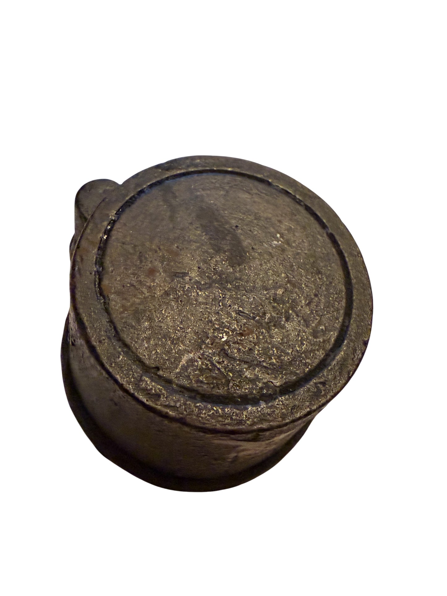 Cast Iron Vintage Salt Cellar with Spoon | Rustic Kitchen Salt Pig