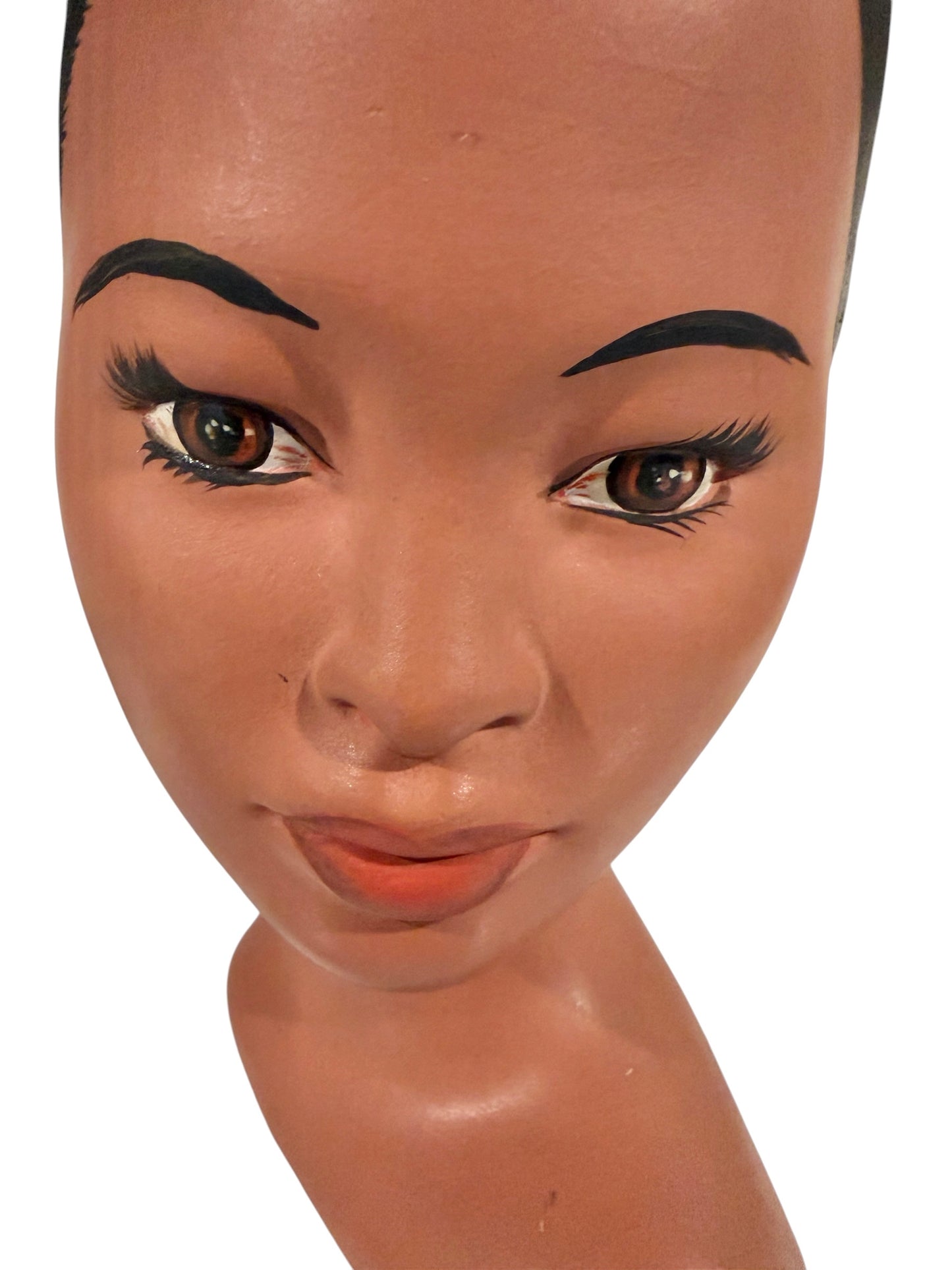 Marwal Chalkware Busts – Pair of Mid-Century Modern Figurative Sculptures (1972)