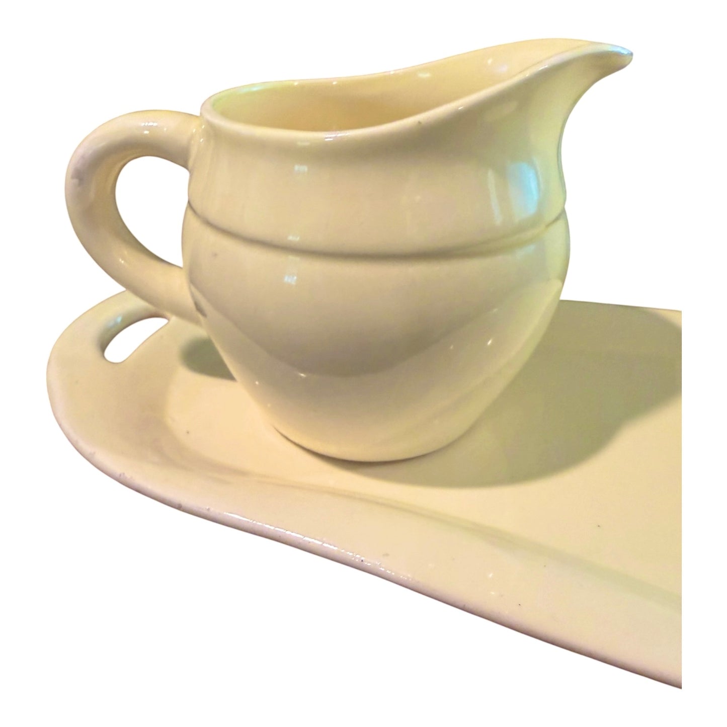 Enesco Vintage Ceramic Creamer, Sugar Jar & Plate Holder Set – Cottagecore Kitchen Decor