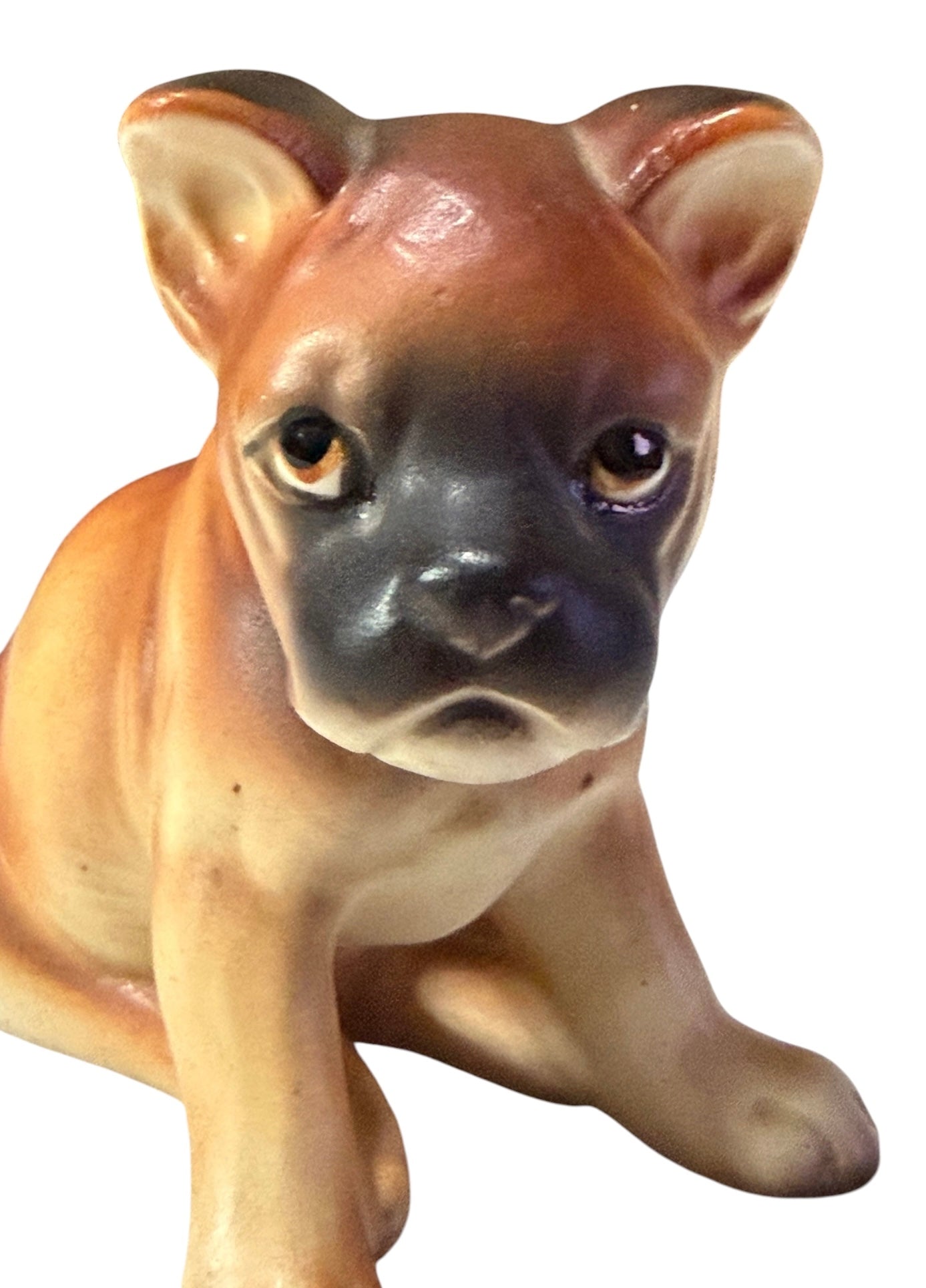 Art Line Japan Vintage Porcelain Boxer Puppy Figurine