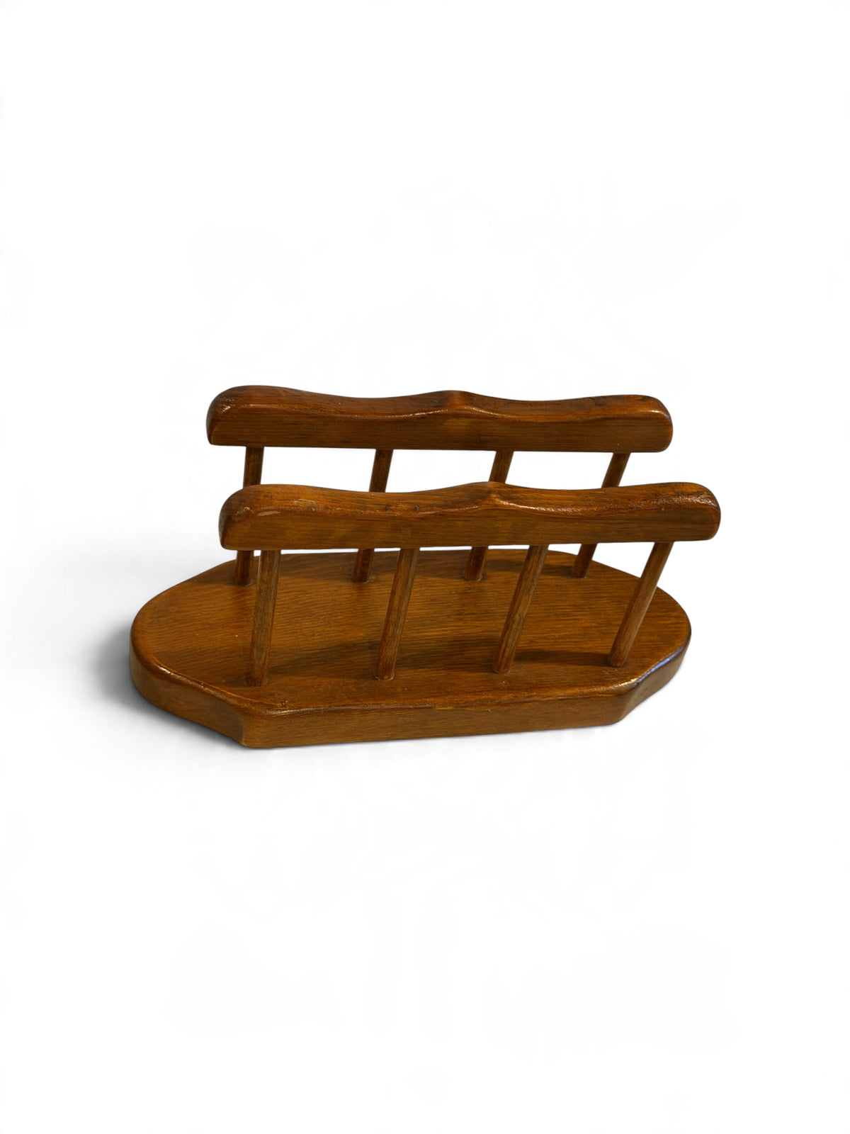 Goodwood Wooden Spindle Napkin & Letter Holder – Vintage Mid Century Organizer