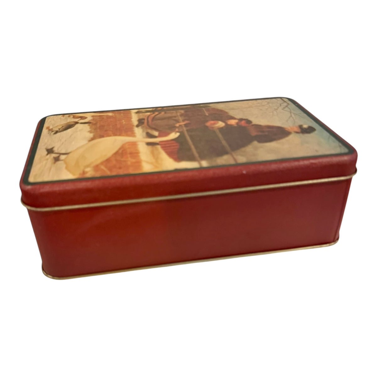 House of Lloyd 1992 Victorian Winter Goose Scene Decorative Tin – Frozen Out