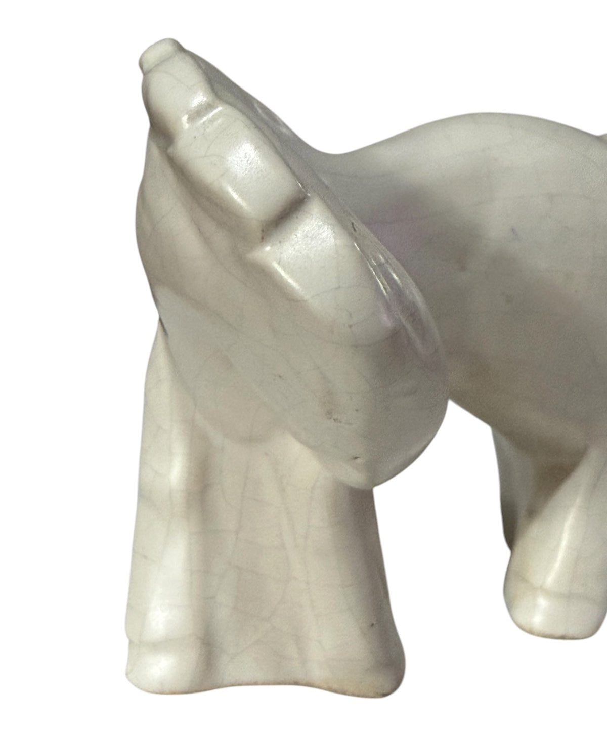 1930s Art Deco Crackle Glaze Horse Figurines – Pair