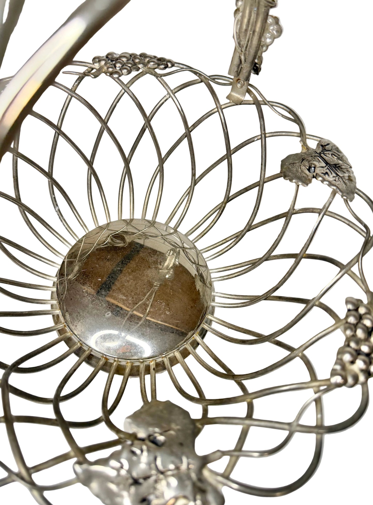 Set of 2 - Vintage Godinger Silver-Plated Grapevine Wire Baskets