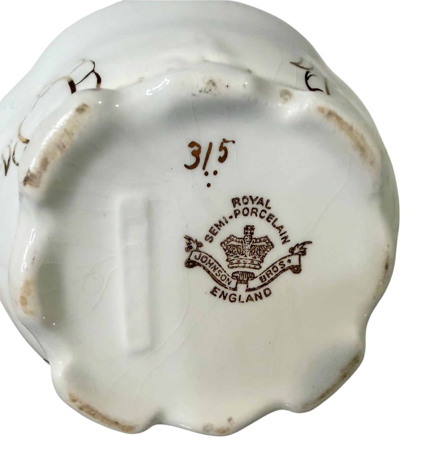 Antique Johnson Brothers Royal Semi-Porcelain Pitcher | Gilded Victorian Elegance