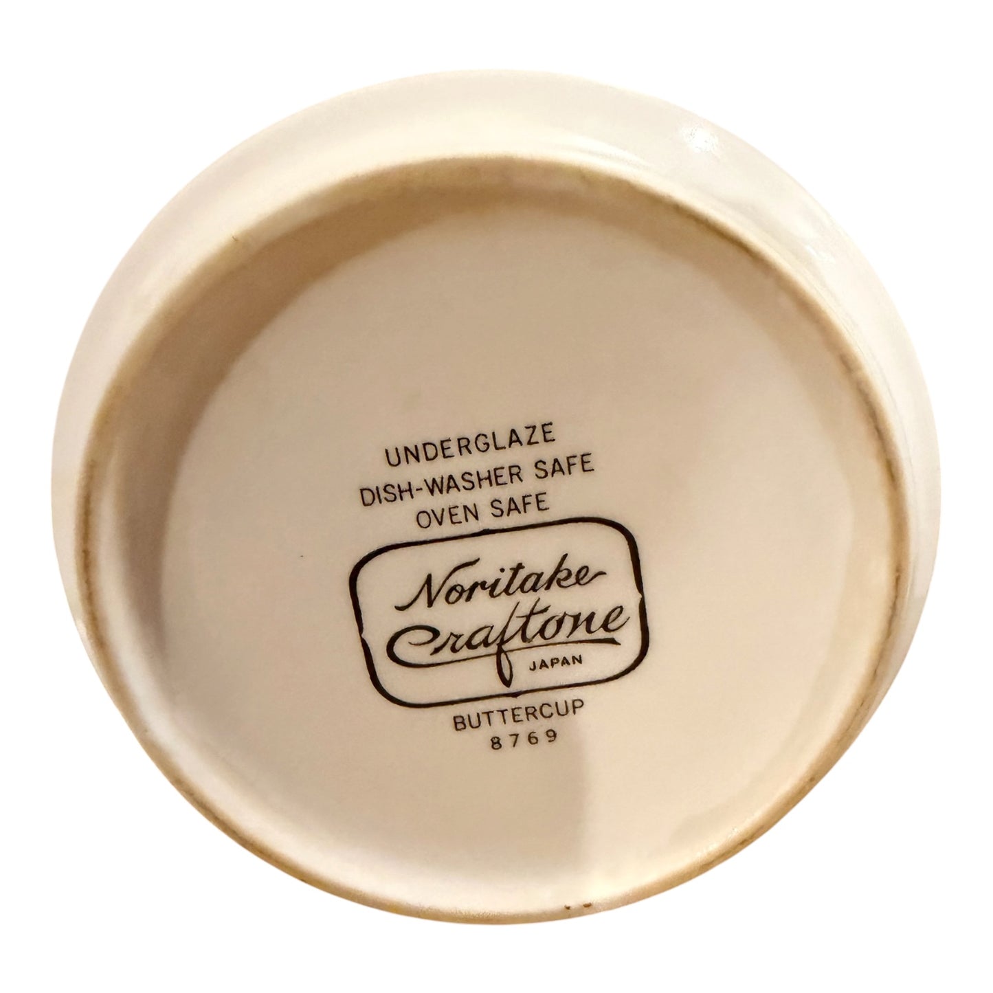 Noritake Craftone Buttercup Vintage(8769) Sugar Bowl, Creamer & Salt + Pepper Shaker Set | Made in Japan | 1970s