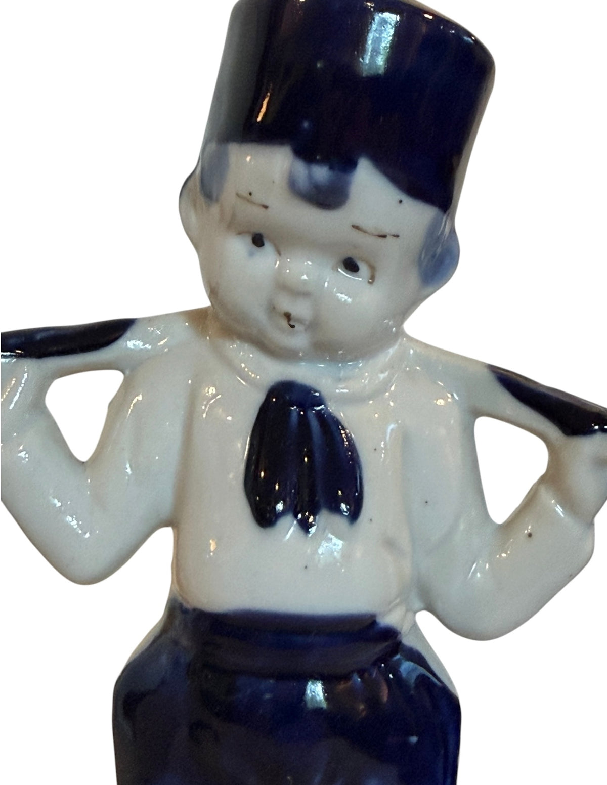 Delft-Style Vintage Dutch Boy & Girl Porcelain Figurines – Made in Japan