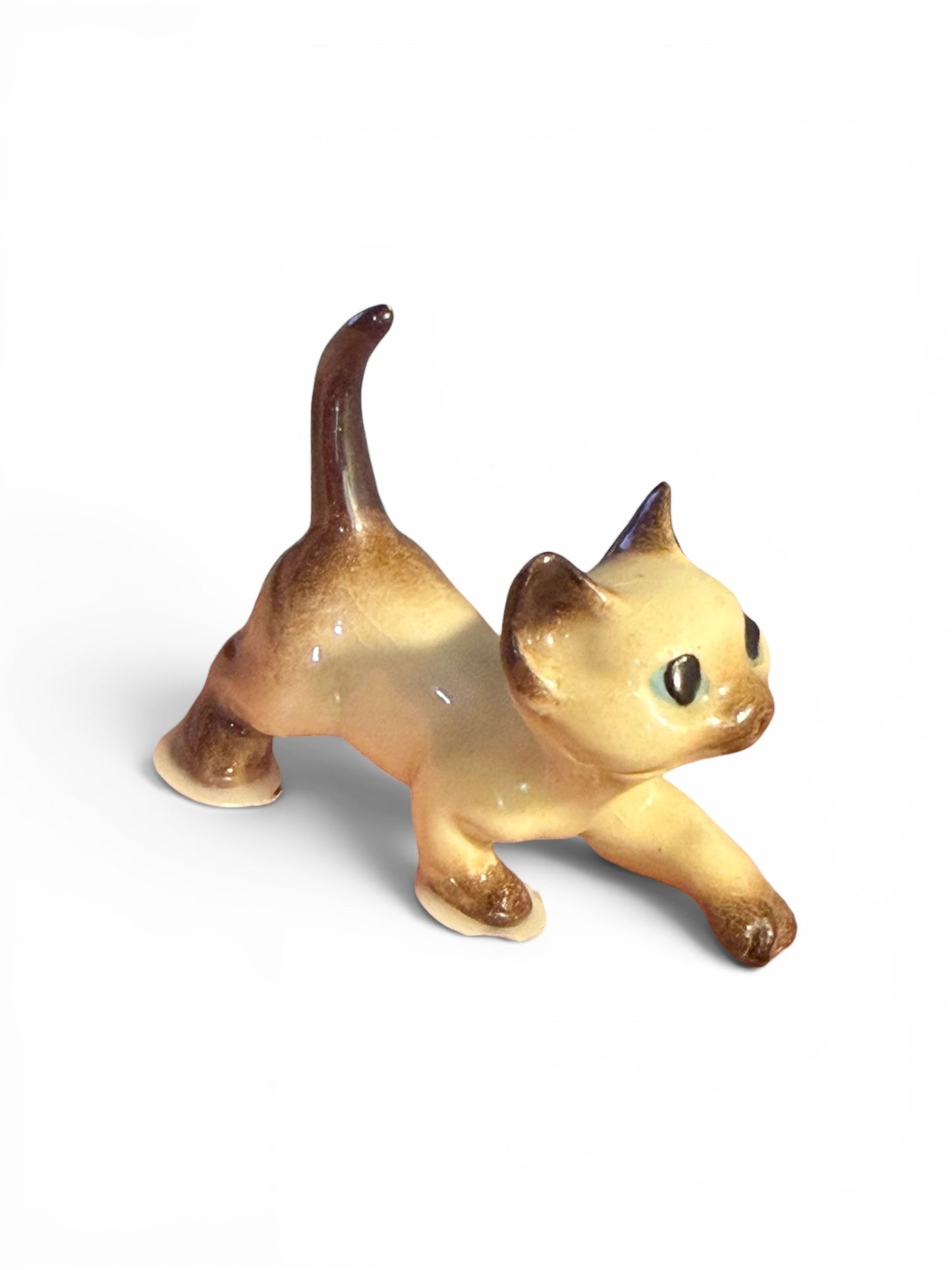 Hagen-Renaker Vintage Miniature Siamese Cat Figurines – Set of 4 | Mid-Century California Pottery
