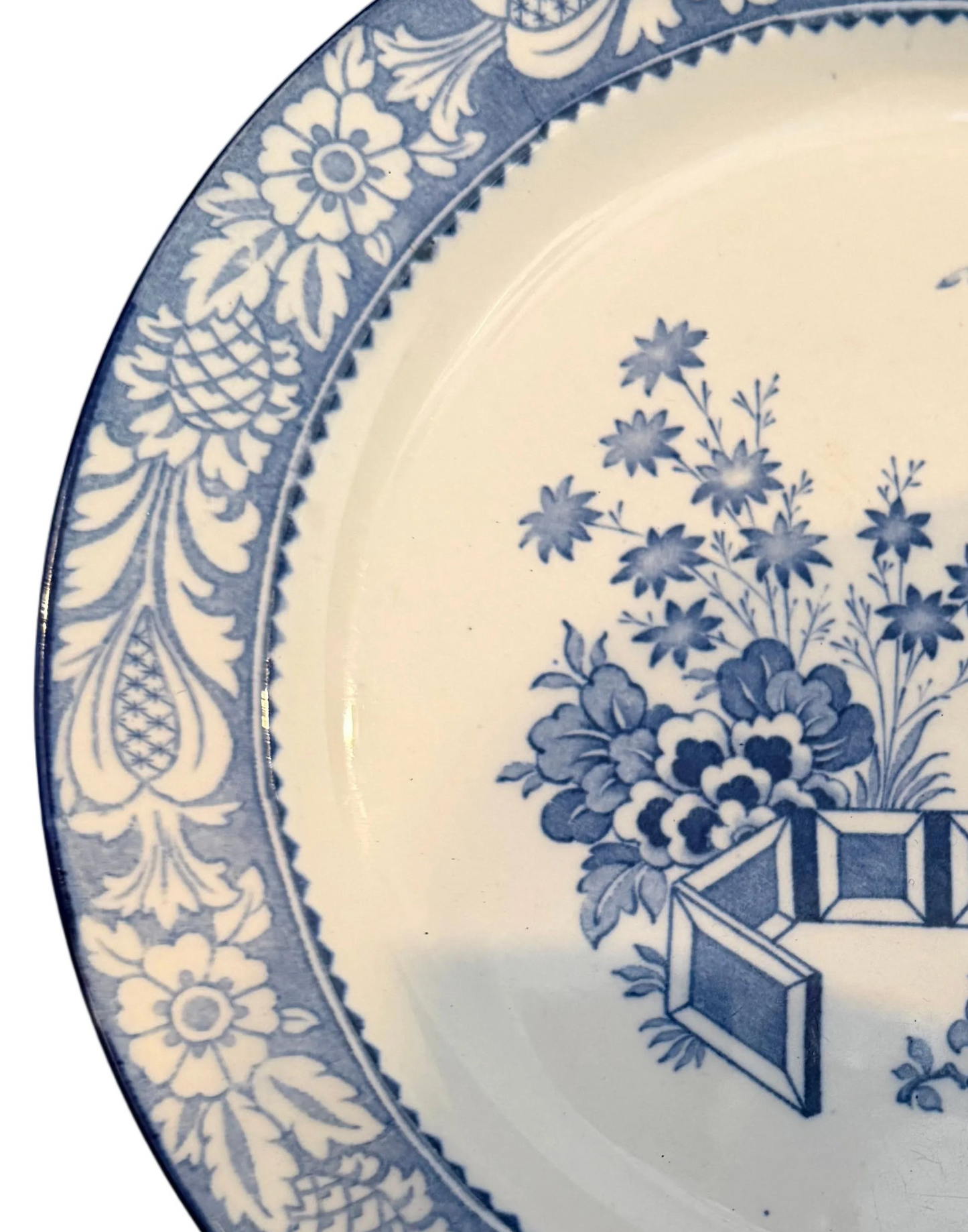 Vintage Woods Ware Wincanton Blue & White Chinoiserie Dinner Plate | English Transferware