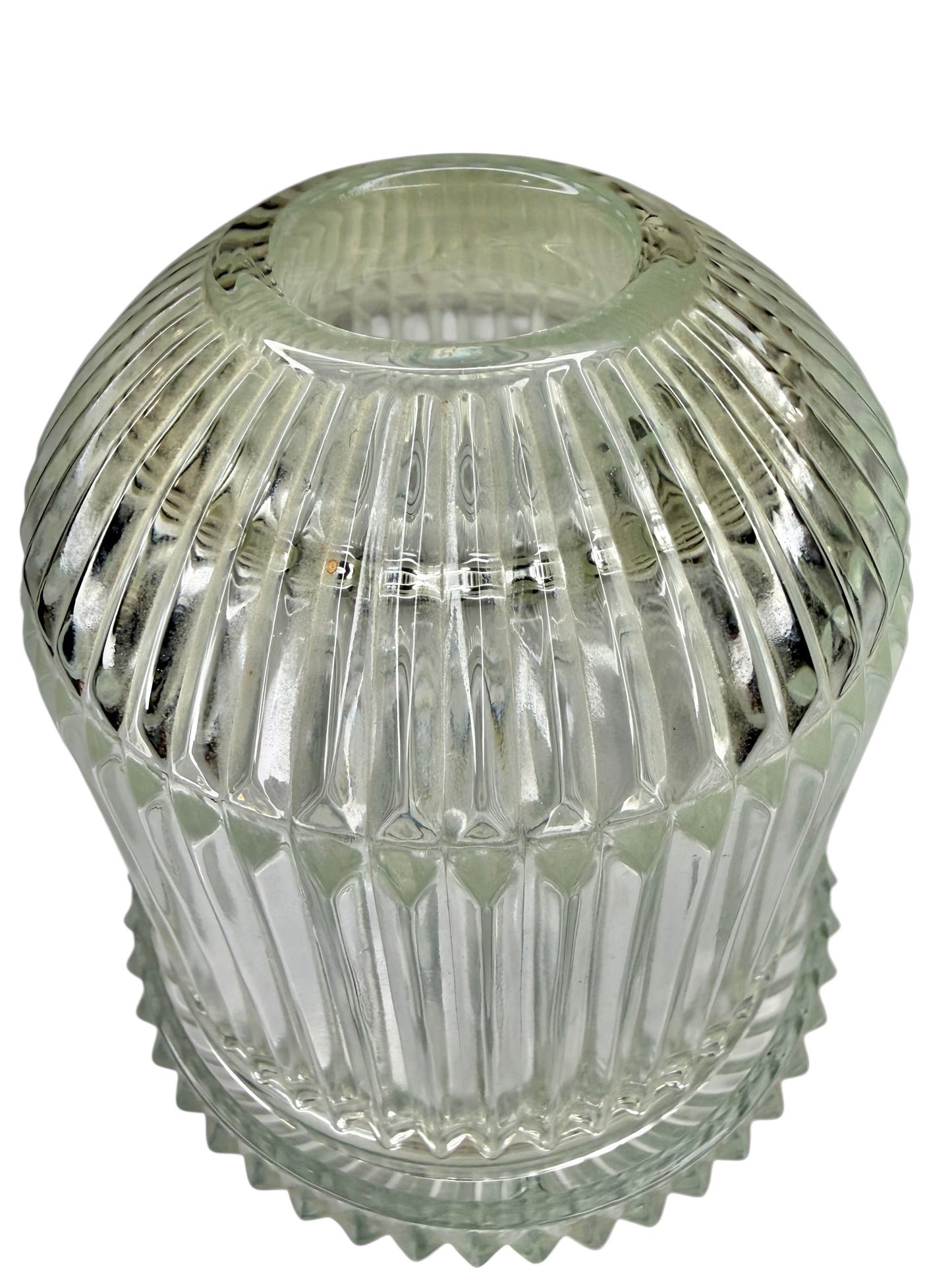 AVAILABLE - Vintage Homco Clear Ribbed Glass Fairy Lamp “Princess Lite” – Indiana Glass