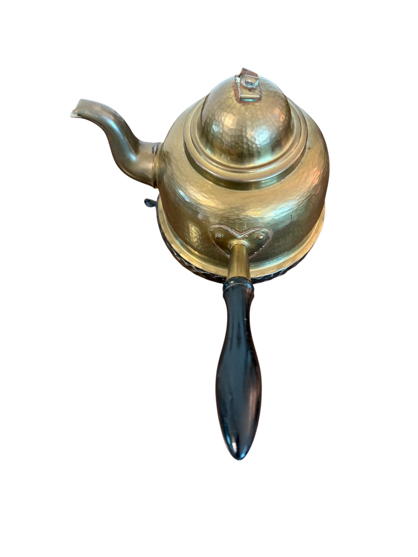 Antique Hammered Copper Kettle on Wrought Iron Stand | Turkish / Swedish Style Tea Warmer