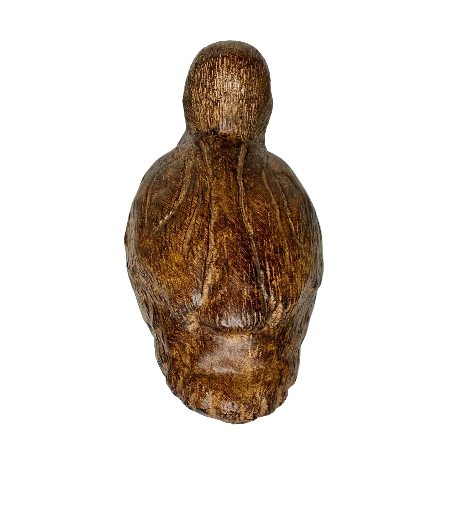 Vintage Style Duck Figurine – Wood-Look Rustic Accent