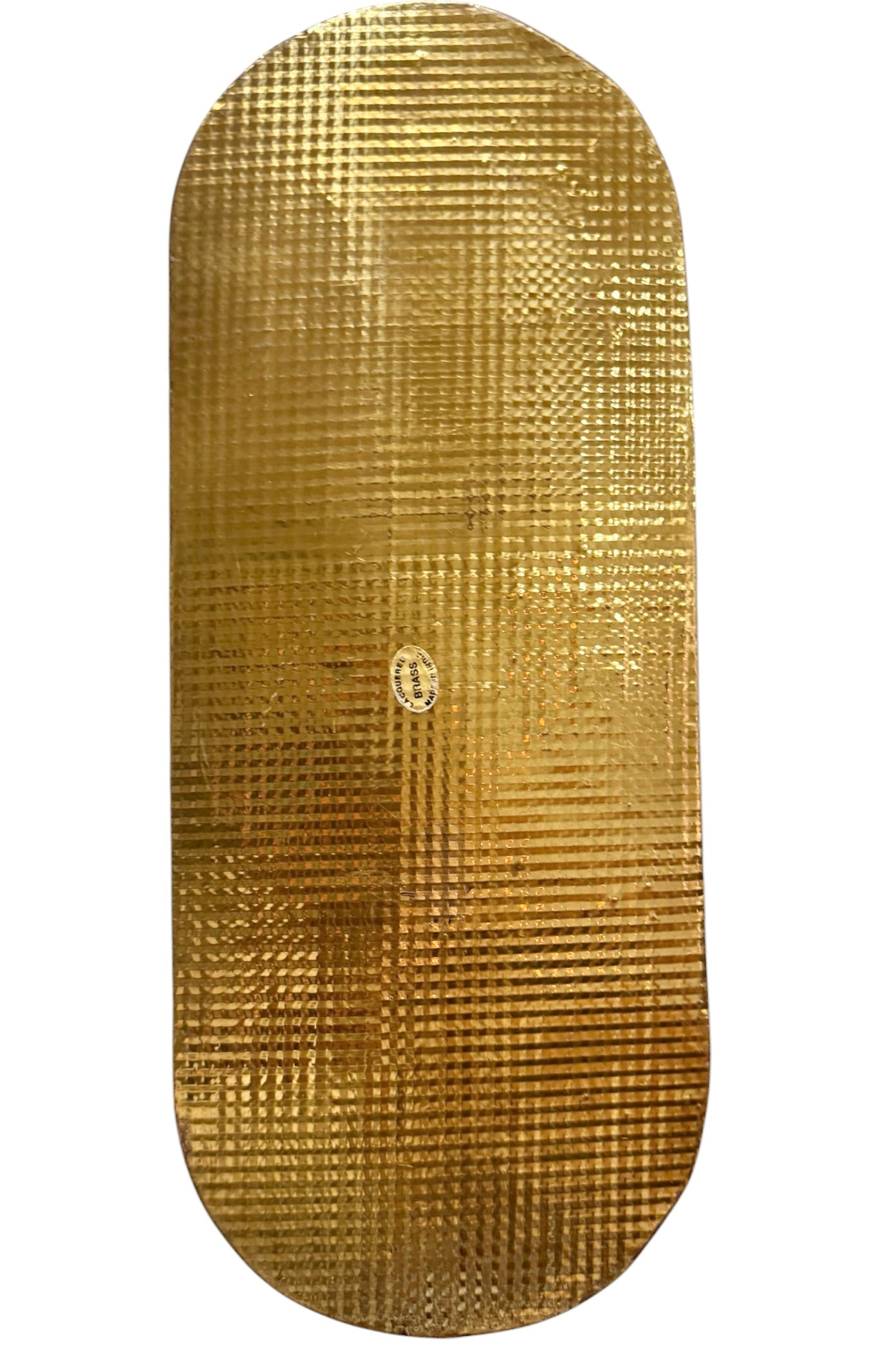 Large Embossed Vintage Brass Cachepot Planter | Window Sill Planter