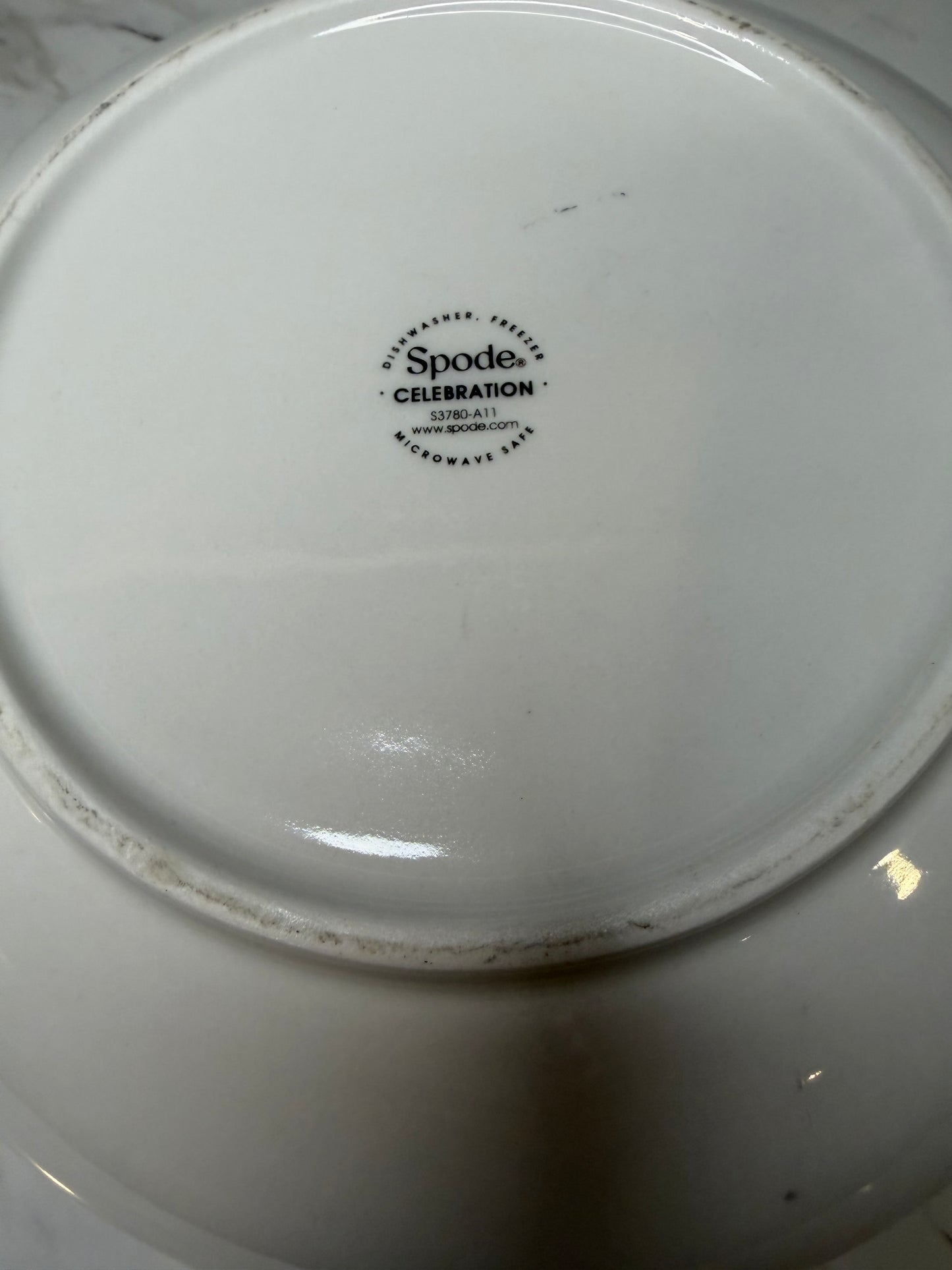 Spode “Celebration Turkey” Large Serving Bowl – Brown & White – Thanksgiving Collectible