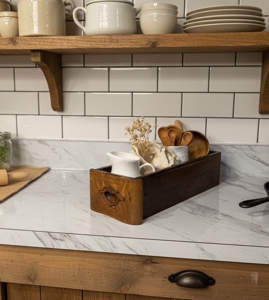 Vintage Sewing Cabinet Wood Drawer – Ornate Repurposed Storage & Home Decor