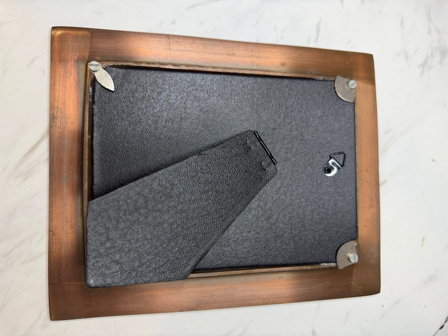 Solid Copper 5×7 Picture Frame — Heavy, Non-Magnetic, Custom-Fit Glass