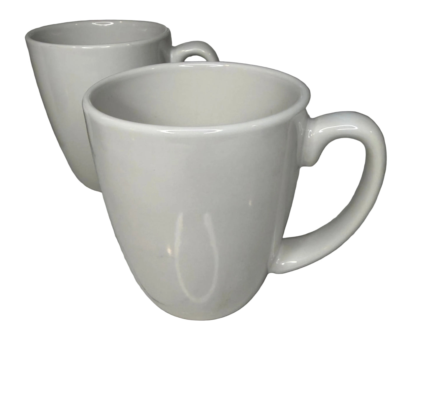 Set of 4 Corelle Coordinates Stoneware Mugs – Winter Frost White