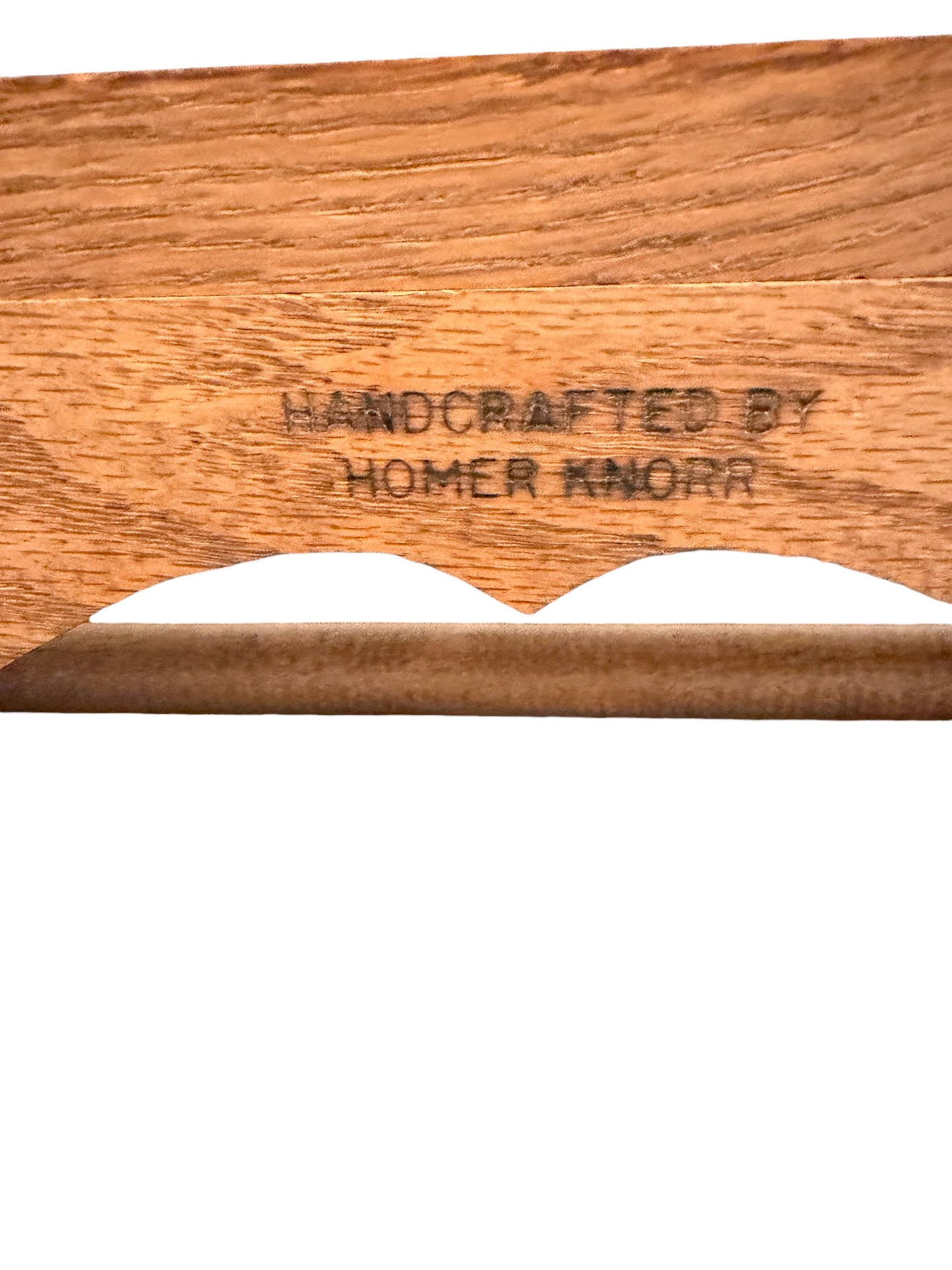 Handmade Oak Vintage Wall-Mounted Paper Towel Holder with Shelf – Scalloped Wood Design