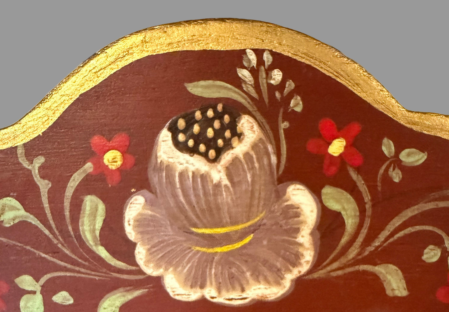 Hand-Painted Wooden Floral Frame – Made in Portugal