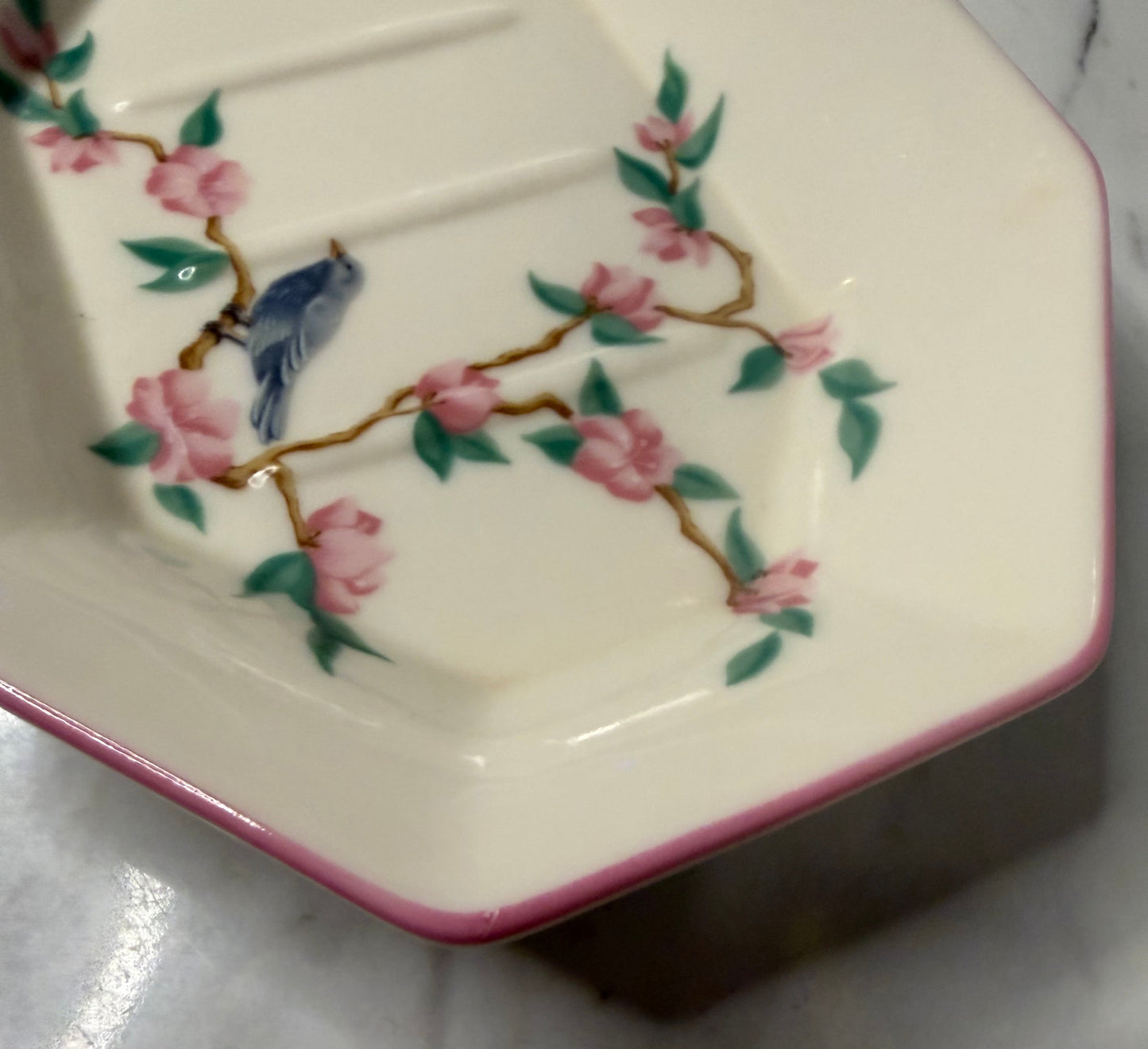 Cherry Blossom & Bluebird Ceramic Soap Dish – Saturday Knight Ltd. (SKL Home)