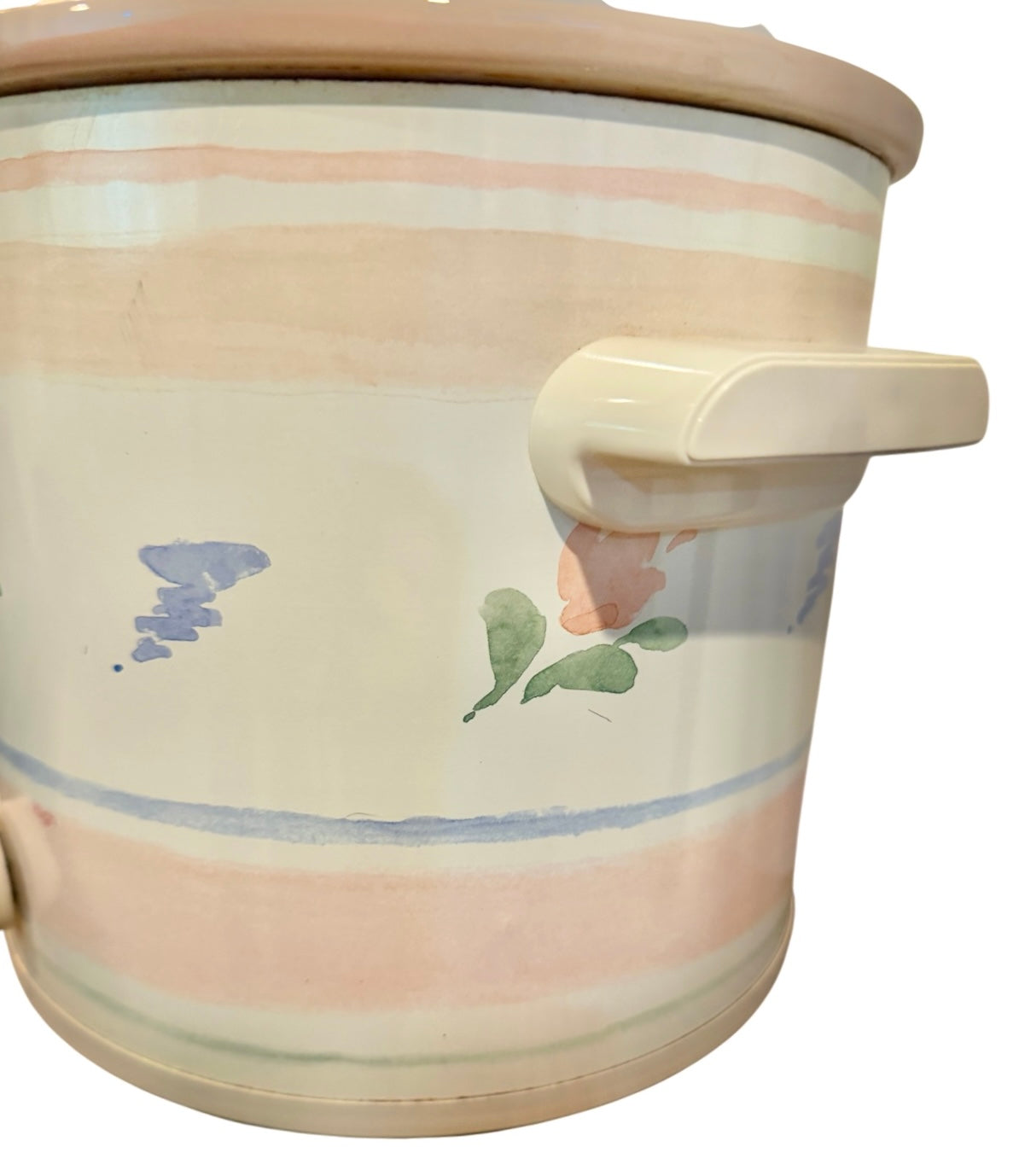 Rival Crock-Pot 3100-602 Stoneware Vintage Slow Cooker – 3.5 Qt Floral Tulip Design