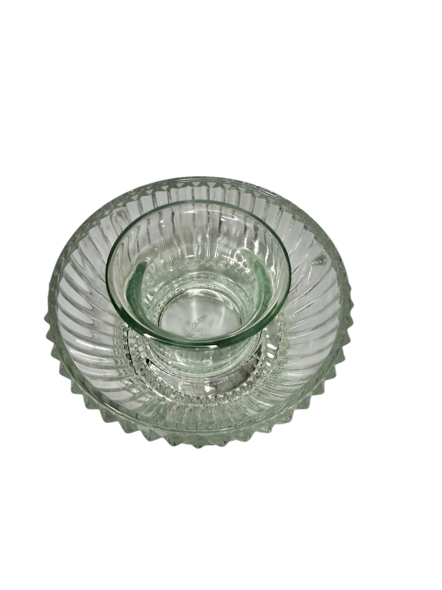AVAILABLE - Vintage Homco Clear Ribbed Glass Fairy Lamp “Princess Lite” – Indiana Glass