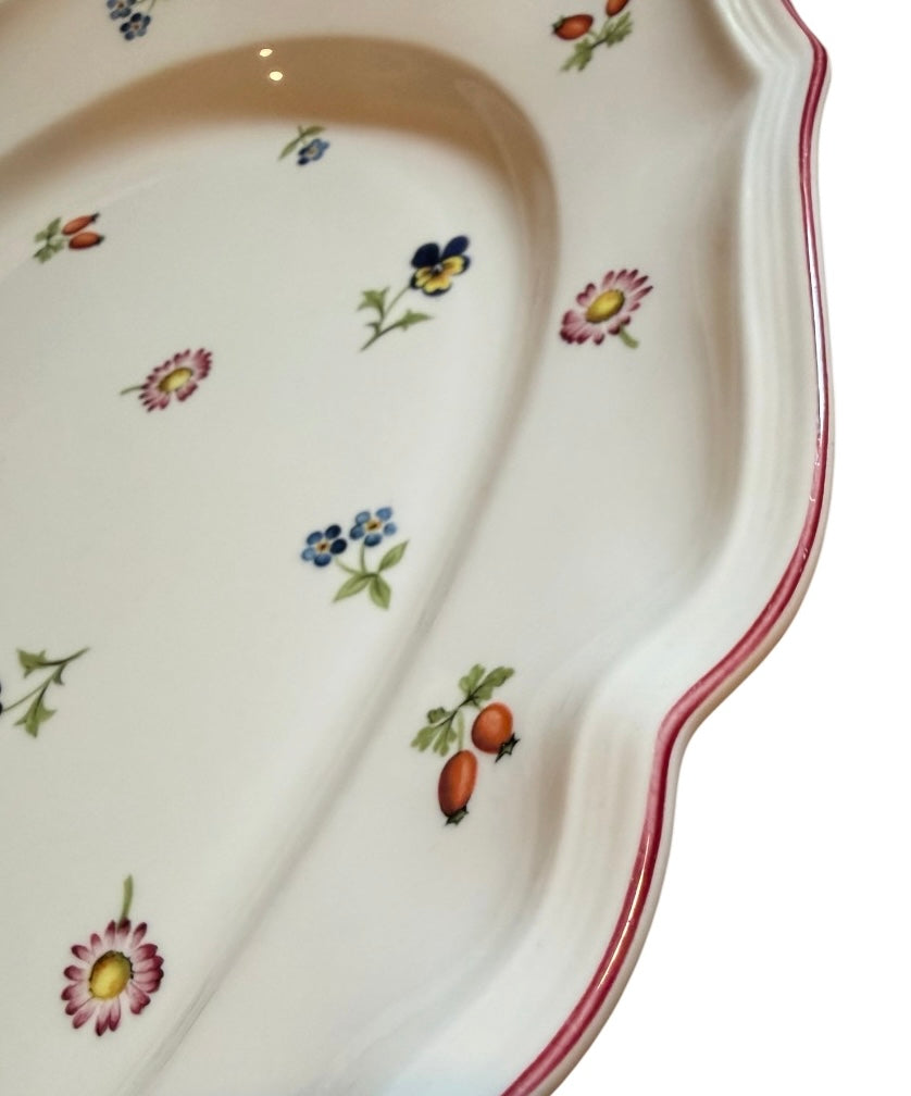 Villeroy & Boch Petite Fleur Oval Serving Platter – Vintage Premium Porcelain Floral Dish
