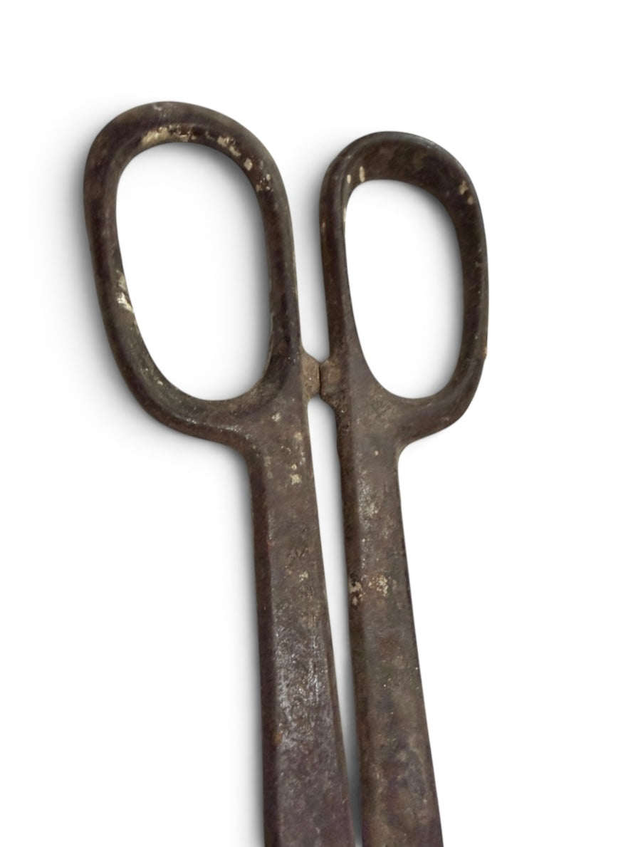 Large Drop-Forged Steel Tin Vintage Snips | Primitive Farmhouse Metal Shears