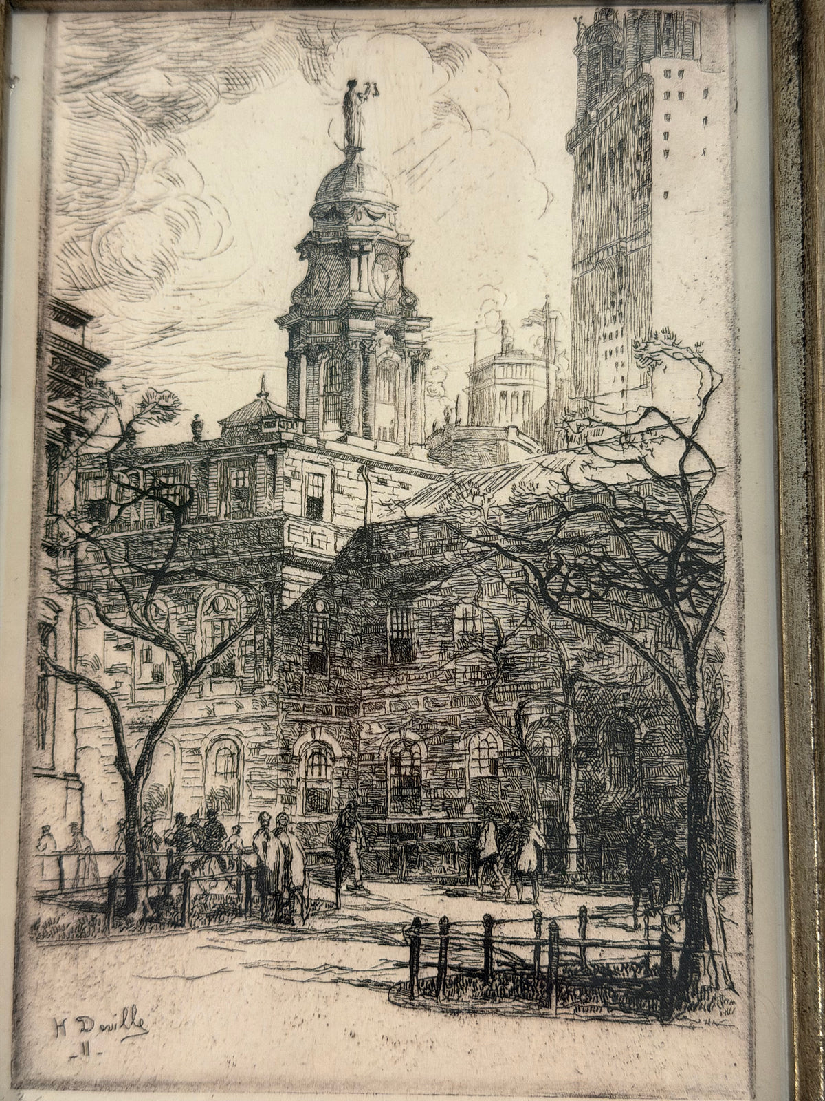 St. Paul’s Chapel NYC Framed Art – Henry Deville Book Print | Flea & Frame Creation