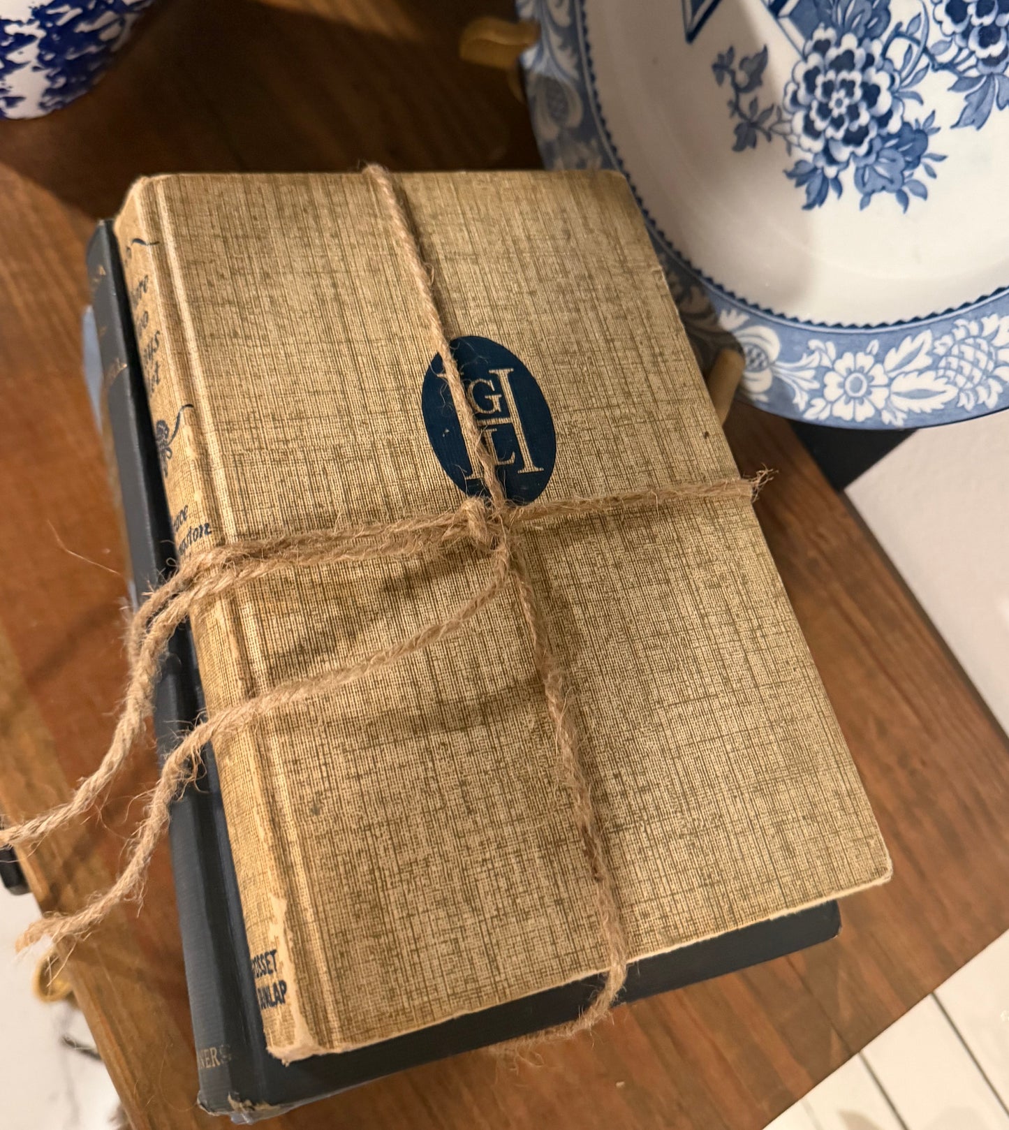 Curated Vintage Literary - Blue Books - Stack – Ready to Display