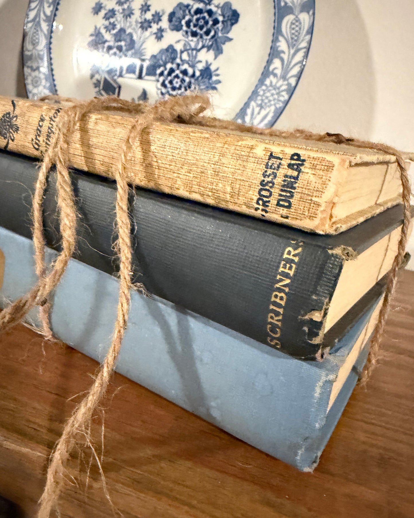 Curated Vintage Literary - Blue Books - Stack – Ready to Display
